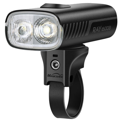 Magicshine Front Light - RAY 1600 - Bluetooth Remote - Garmin Bar Mount - IPX6 USB-C - Front - 1600 - Black - Image 1