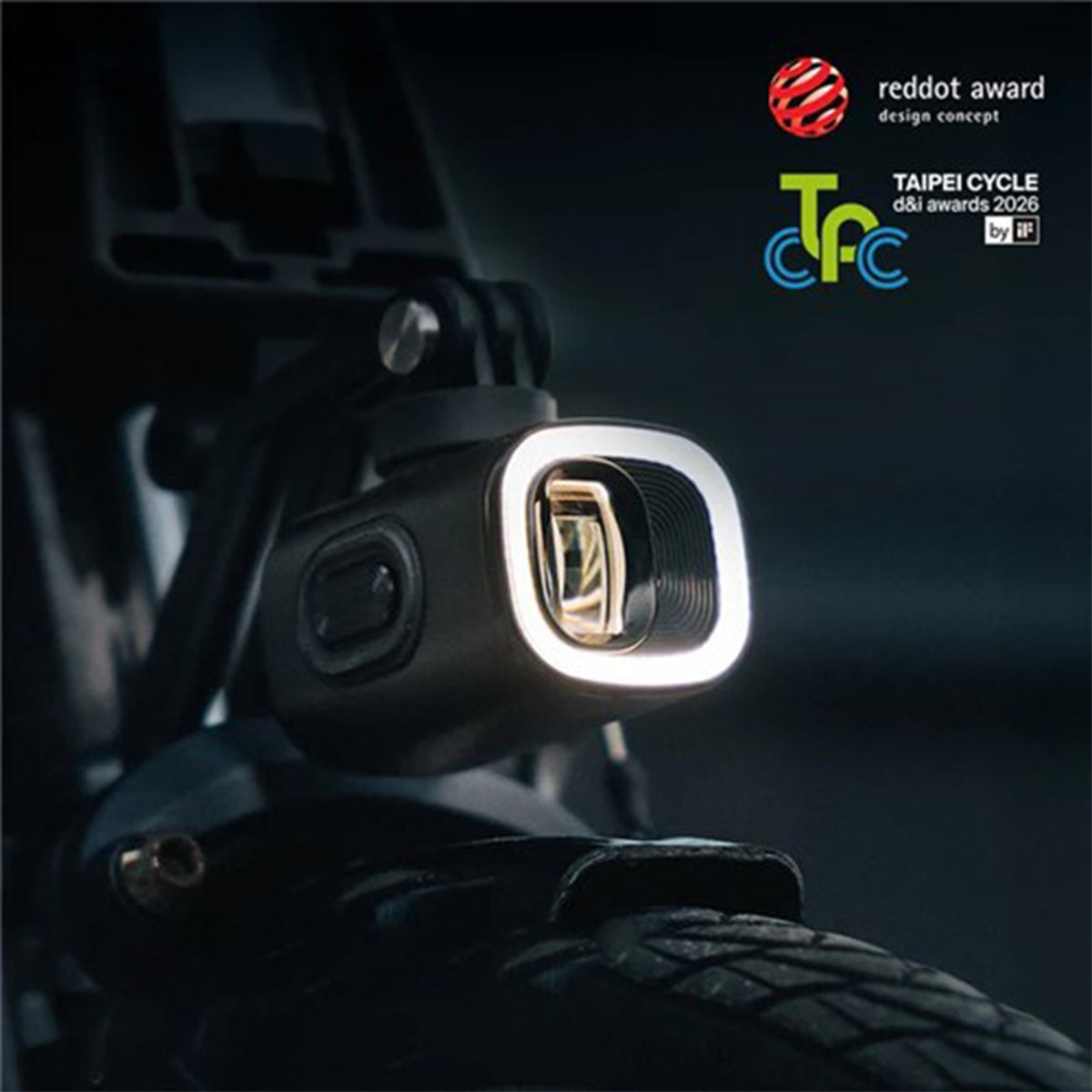 Magicshine VTG1000 Mini Bike Light - Front - 1000 - Racing Green - Brompton / USB-C - Image 2