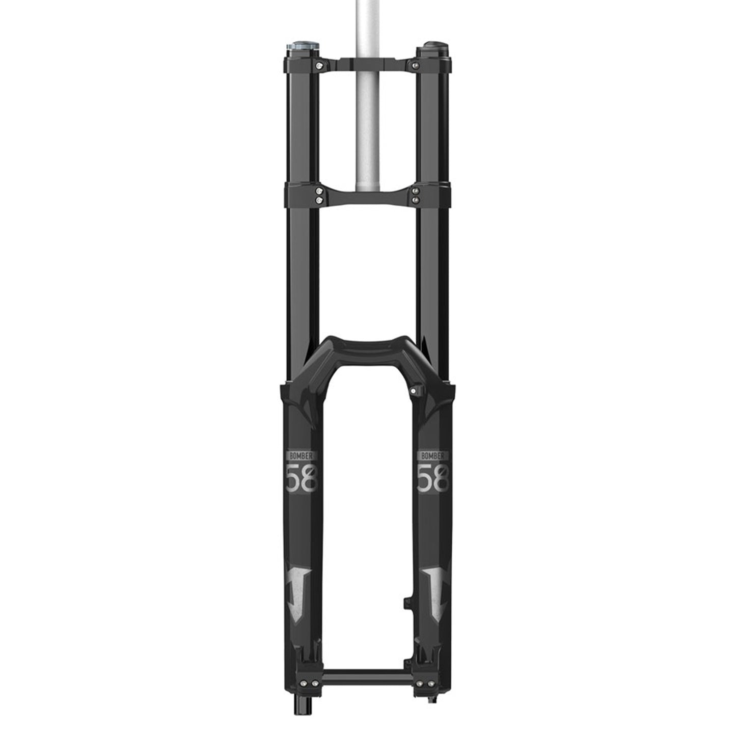 Marzocchi Bomber 58 Fork - 27.5 Inch - 1 1/8th Inch Straight - 20x110mm Boost - 200mm - 51mm - GRIP - Black - Image 1