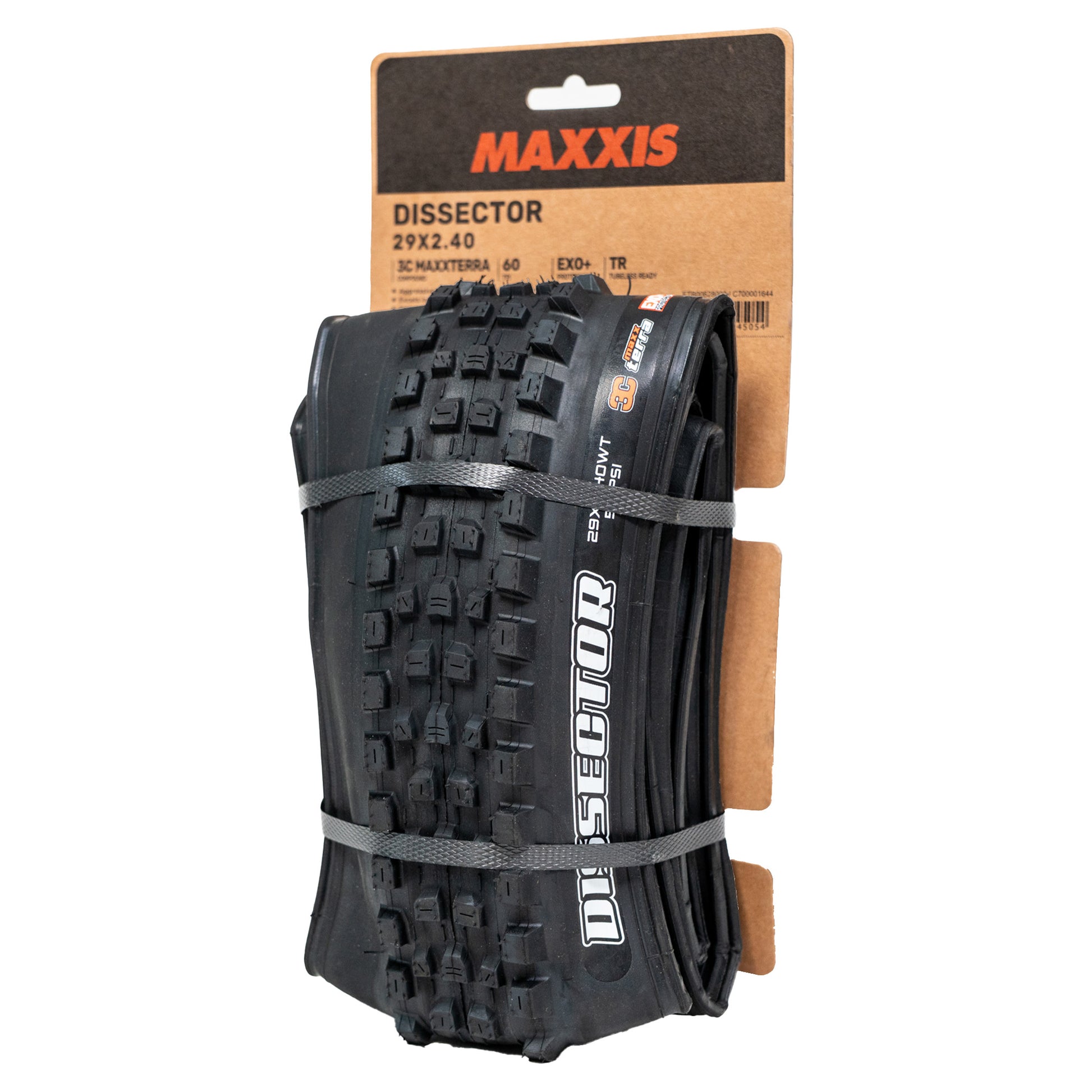 Maxxis Dissector Gen 2 Tyre - 29 Inch - 2.4 Inch - Yes - 3C MaxxGrip - EXO+ 60TPI - Soft - Medium Duty Protection - Folding - Black - Image 4