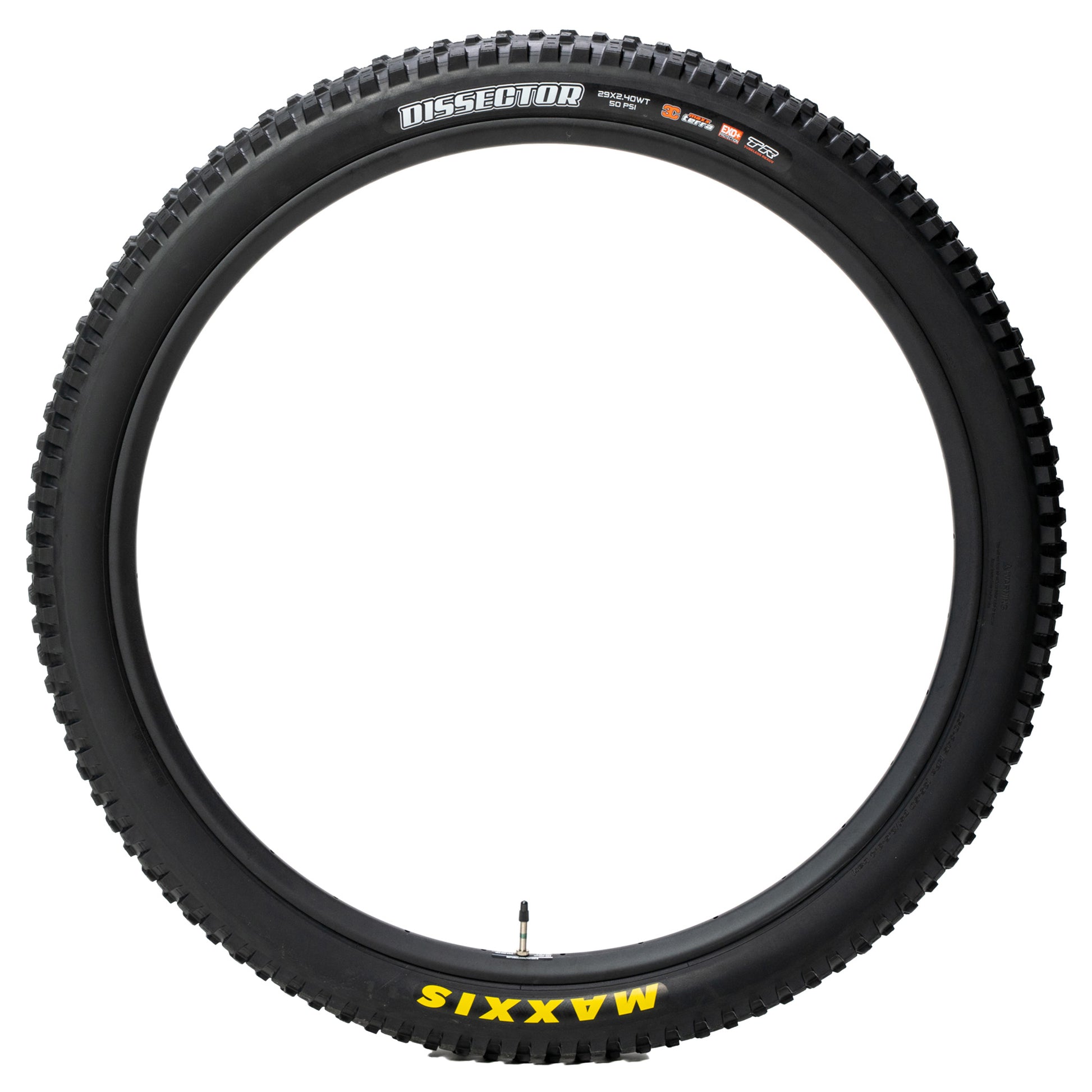 Maxxis Dissector Gen 2 Tyre - 29 Inch - 2.4 Inch - Yes - Dual Compound - EXO 60TPI - Medium - Light Duty Protection - Folding - Black - Image 2