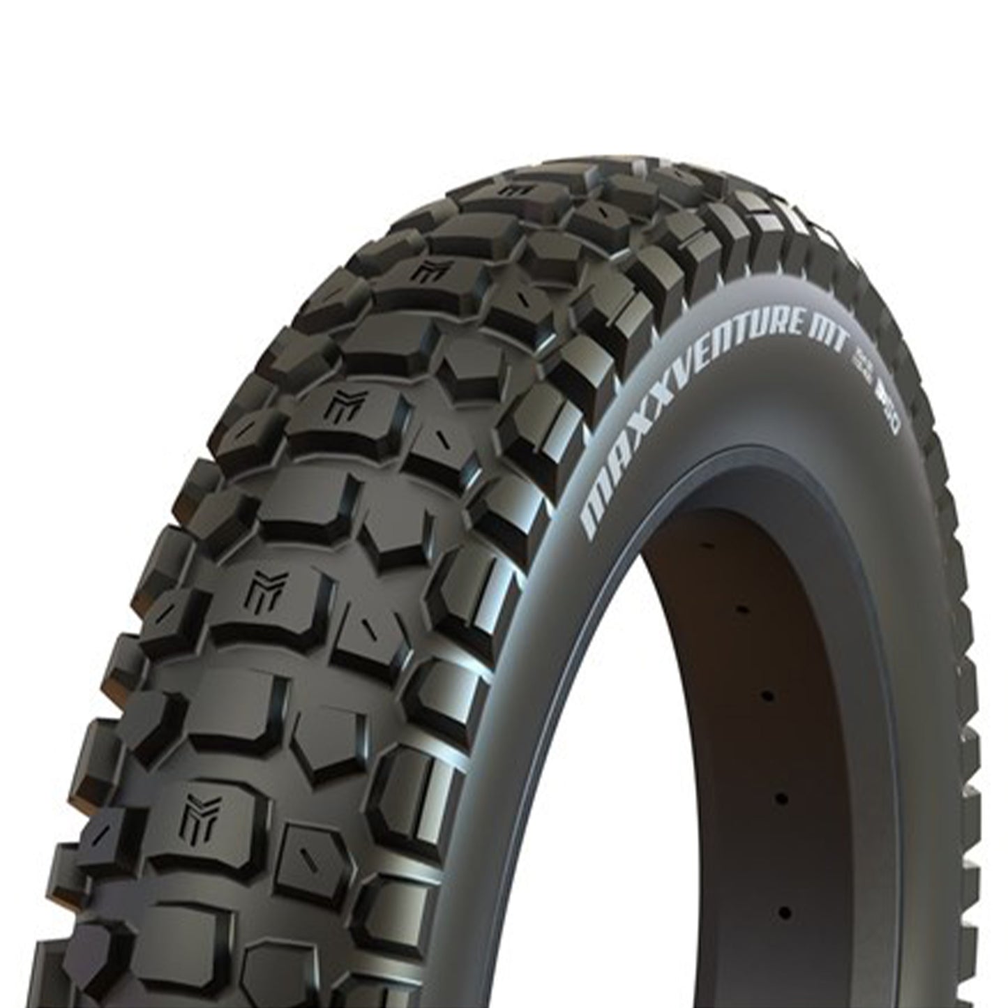 Maxxis Maxxventure MT Tyre - 20 Inch - 4.00 Inch - Yes - Dual Compound - Dual Ply 27x2TPI E-50 - Medium - Heavy Duty Protection - Wire - Black - Image 1