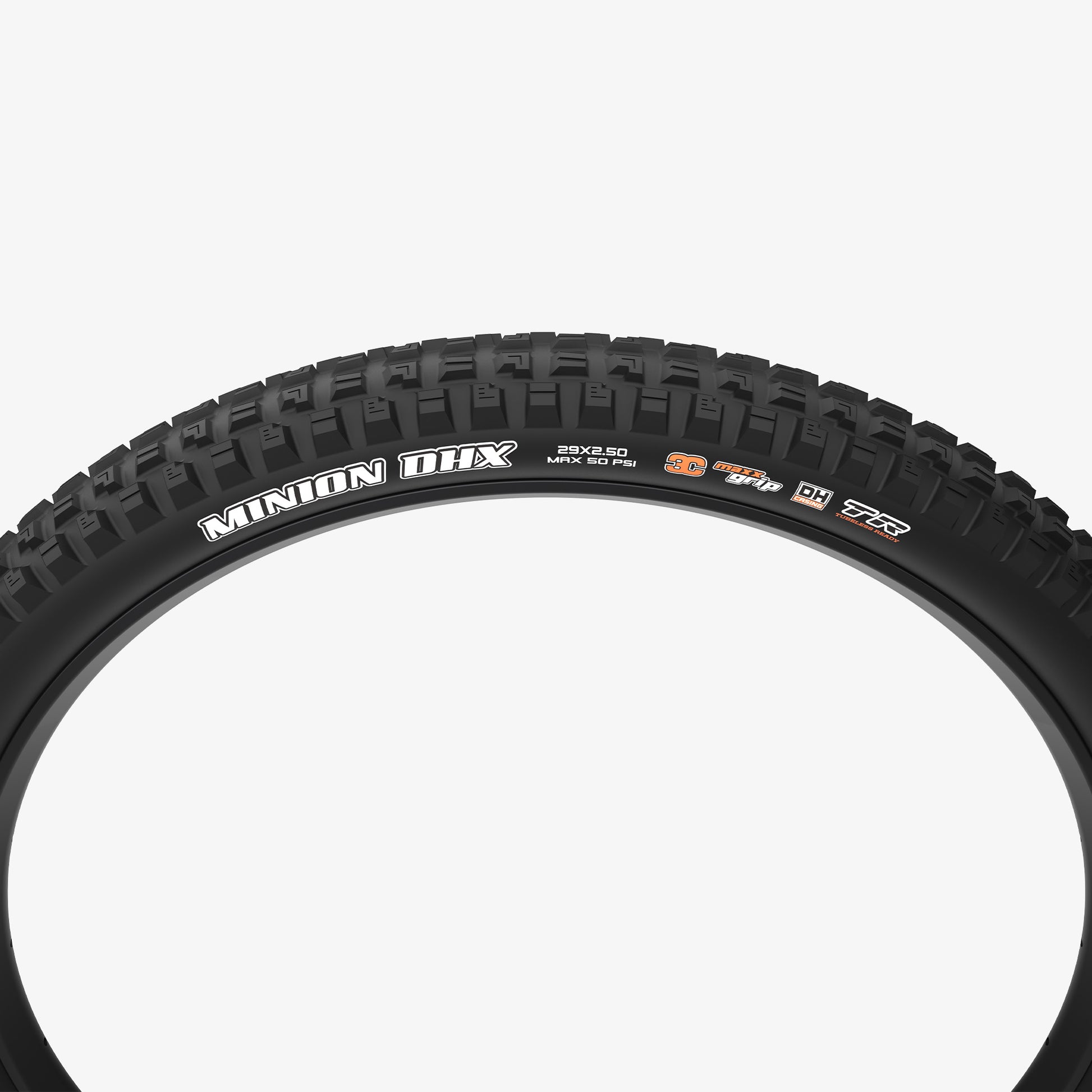 Maxxis Minion DHX Tyre - 27.5 Inch - 2.5 Inch - Yes - 3C MaxxGrip - 2x120 TPI E50 - Hard - Heavy Duty Protection - Folding - Black - Image 2