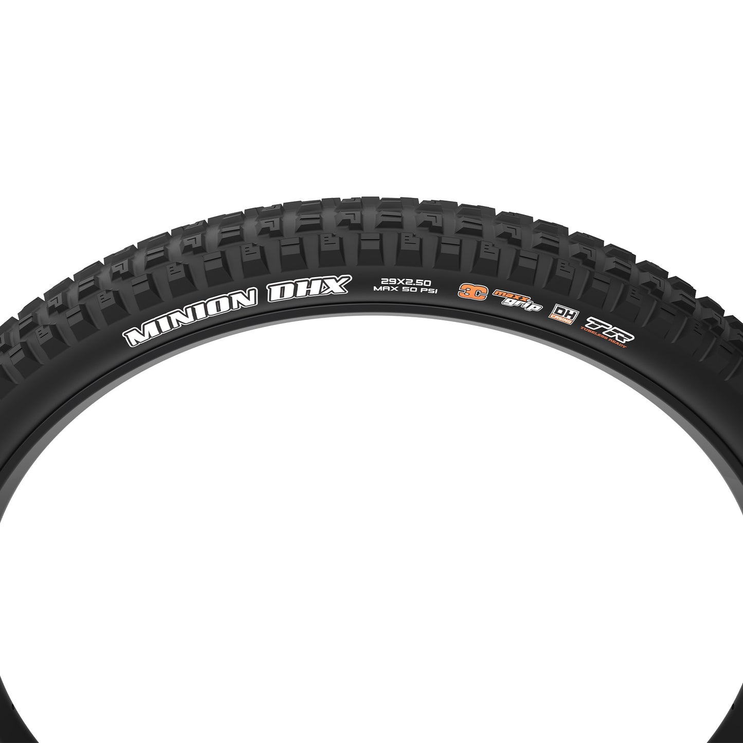 Maxxis Minion DHX Tyre - 29 Inch - 2.5 Inch - Yes - 3C MaxxGrip - DH 2x120 TPI E50 - Soft - Heavy Duty Protection - Folding - Black - Image 3