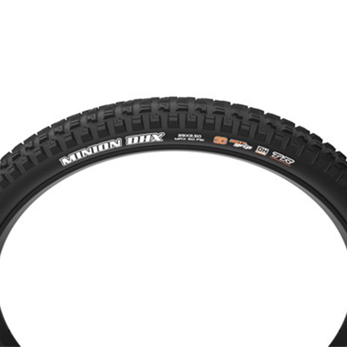 Maxxis Minion DHX Tyre - 29 Inch - 2.5 Inch - Yes - MaxxTerra - EXO+ 60 TPI E50 - Medium - Medium Duty Protection - Folding - Black - Image 3