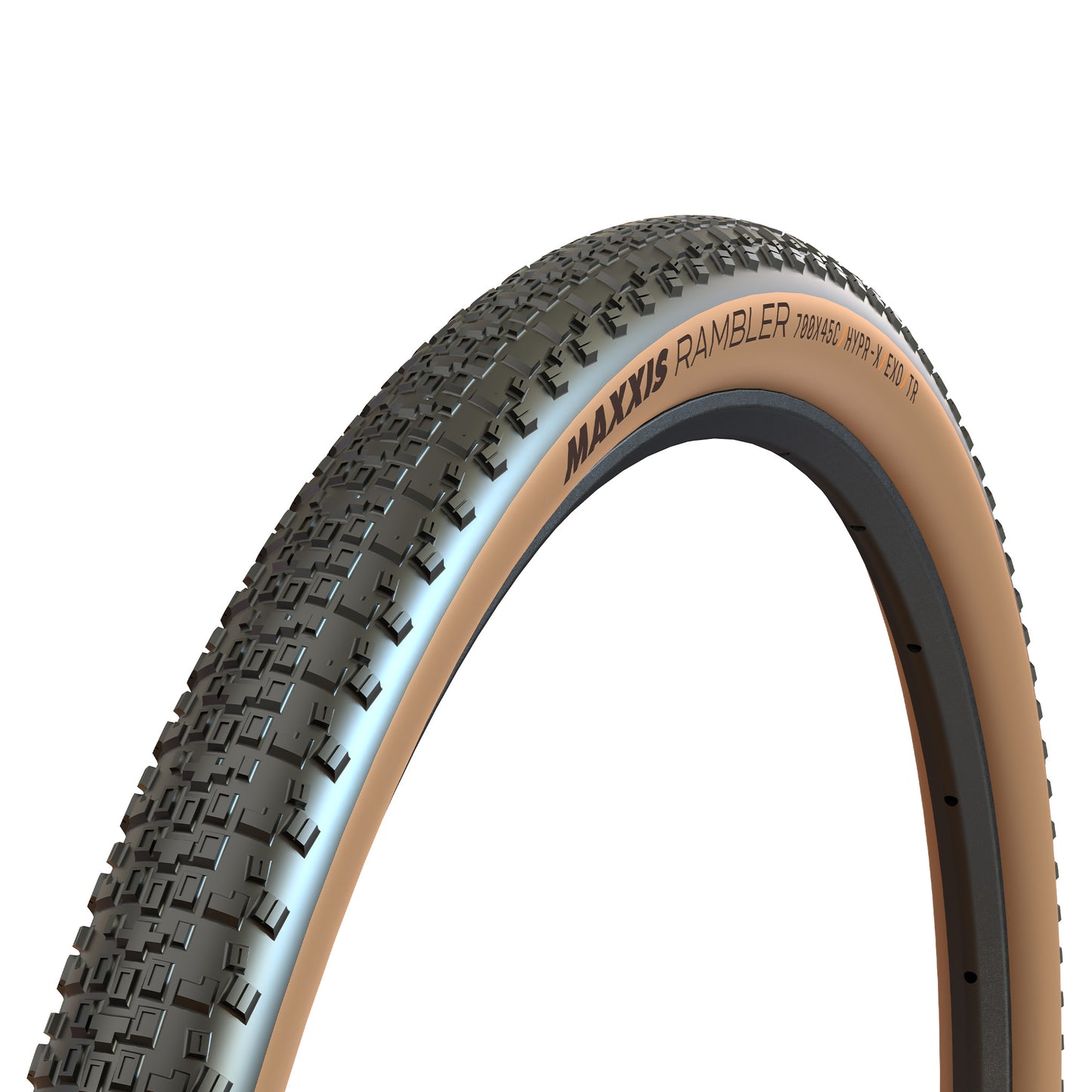 MAXXIS Rambler - 700c - 45c - Yes - Dual Compound - EXO 120TPI - Hypr-x - Medium Duty Protection - Folding - Tan - Image 1