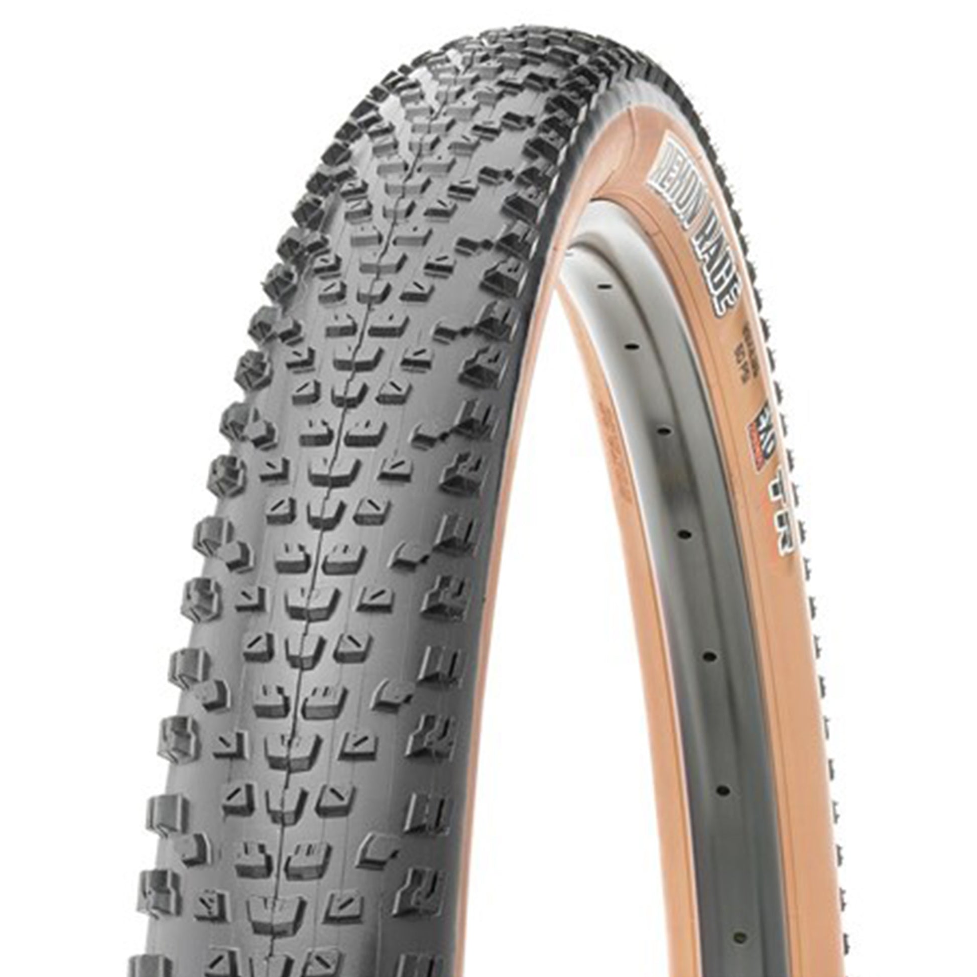 Maxxis Rekon Race Tyre - 27.5 Inch - 2.25 Inch - Yes - Single Compound - EXO Single Ply 60TPI E-25 - Hard - Medium Duty Protection - Wire - Tan - Image 1