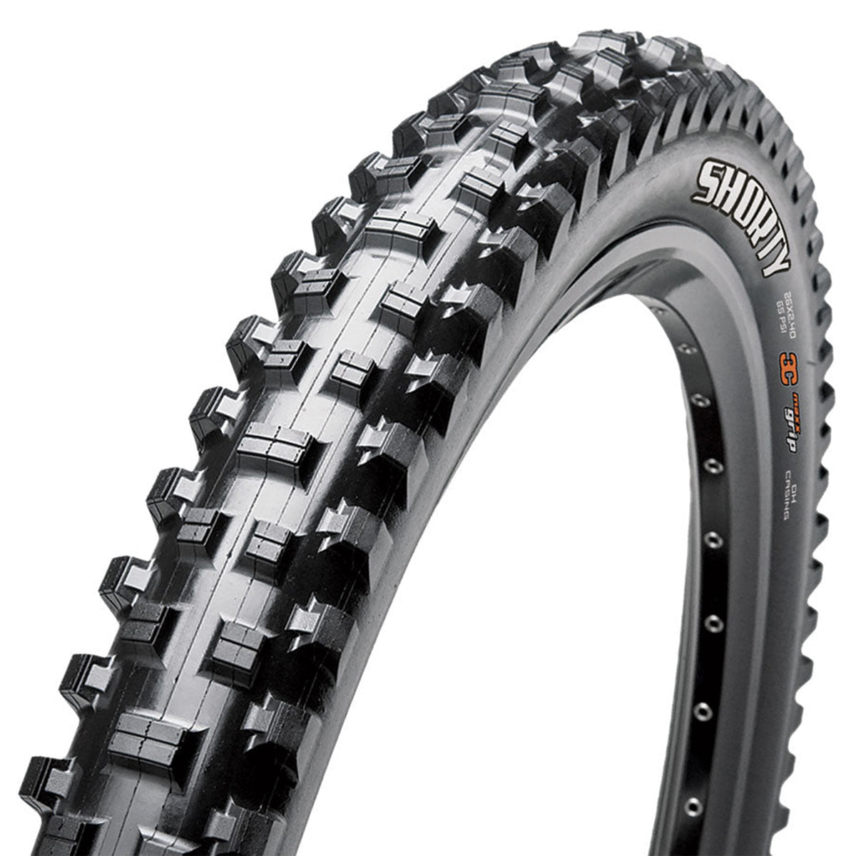 Maxxis Shorty Tyre - 27.5 Inch - 2.4 Inch - No - 3C Maxx Grip - 2 Ply DH WT - Soft - Heavy Duty Protection - Wire - Black - Image 1