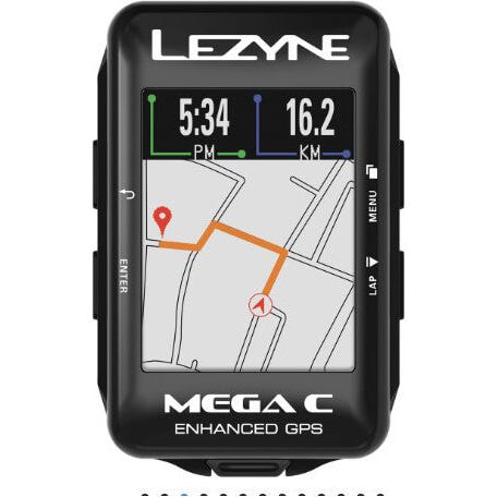 Lezyne Mega C GPS Cycling Computer - Black