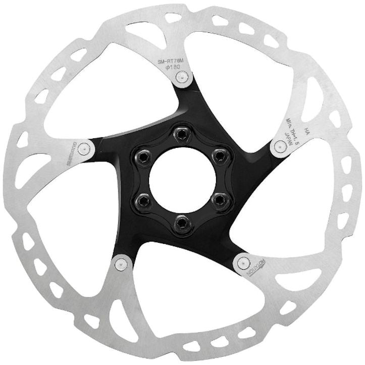 Shimano Deore XT SM-RT76 6-Bolt Disc Brake Rotor - 203mm - 6 Bolt - Standard - 1.8mm to 1.9mm