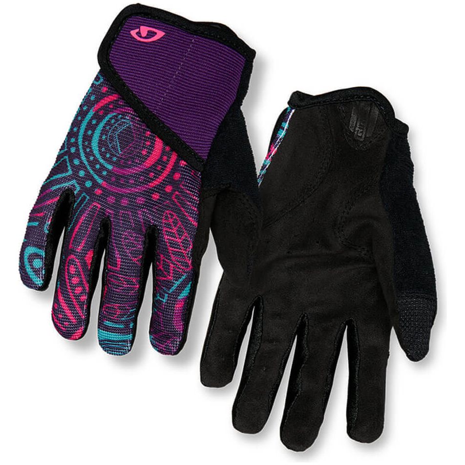 Giro DND Junior Youth Full Finger Gloves - Youth M - Blossom Purple