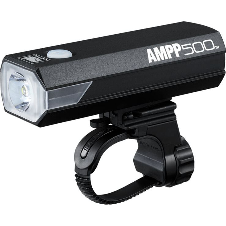 Cateye AMPP EL085RC LED-USB 500 Lumen Front and Rapid Mini Rear Light Set - Front & Rear - 500 - Black