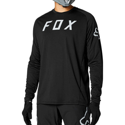 Fox Defend Long Sleeve Jersey - L - Black - 2023