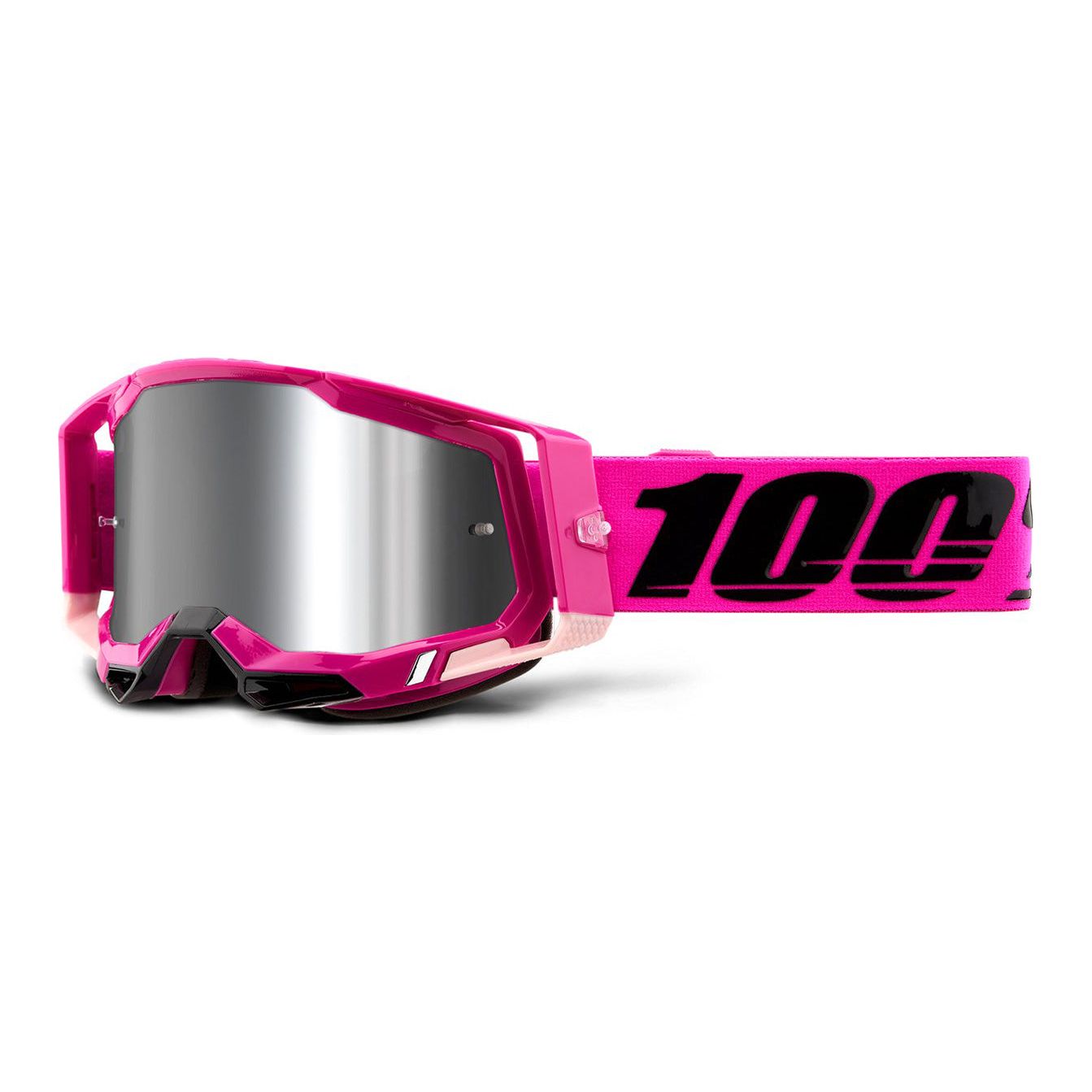 100 Percent Racecraft 2 Goggles - One Size Fits Most -  Maho - Flash Silver Mirror Lens