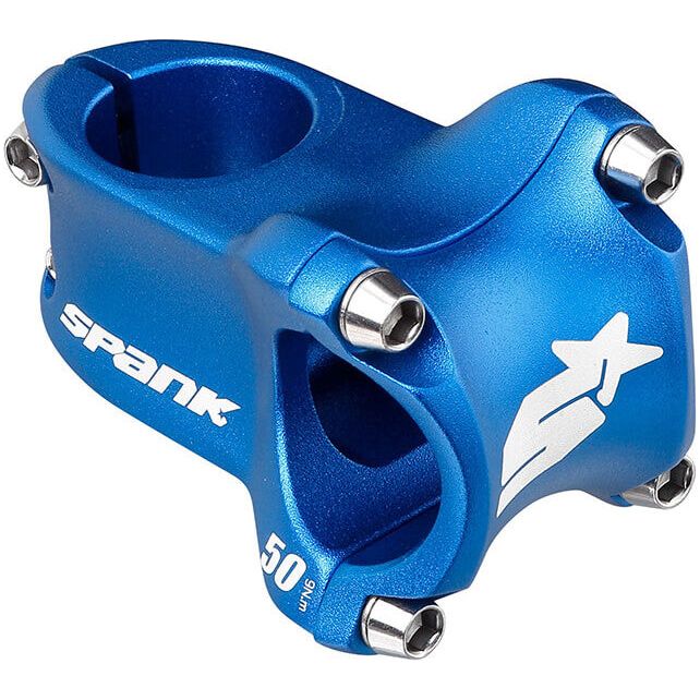Spank Spike Race 2 Stem - 1 1/8th Inch Steerer - 31.8mm - 50mm - 0 Degree - Blue