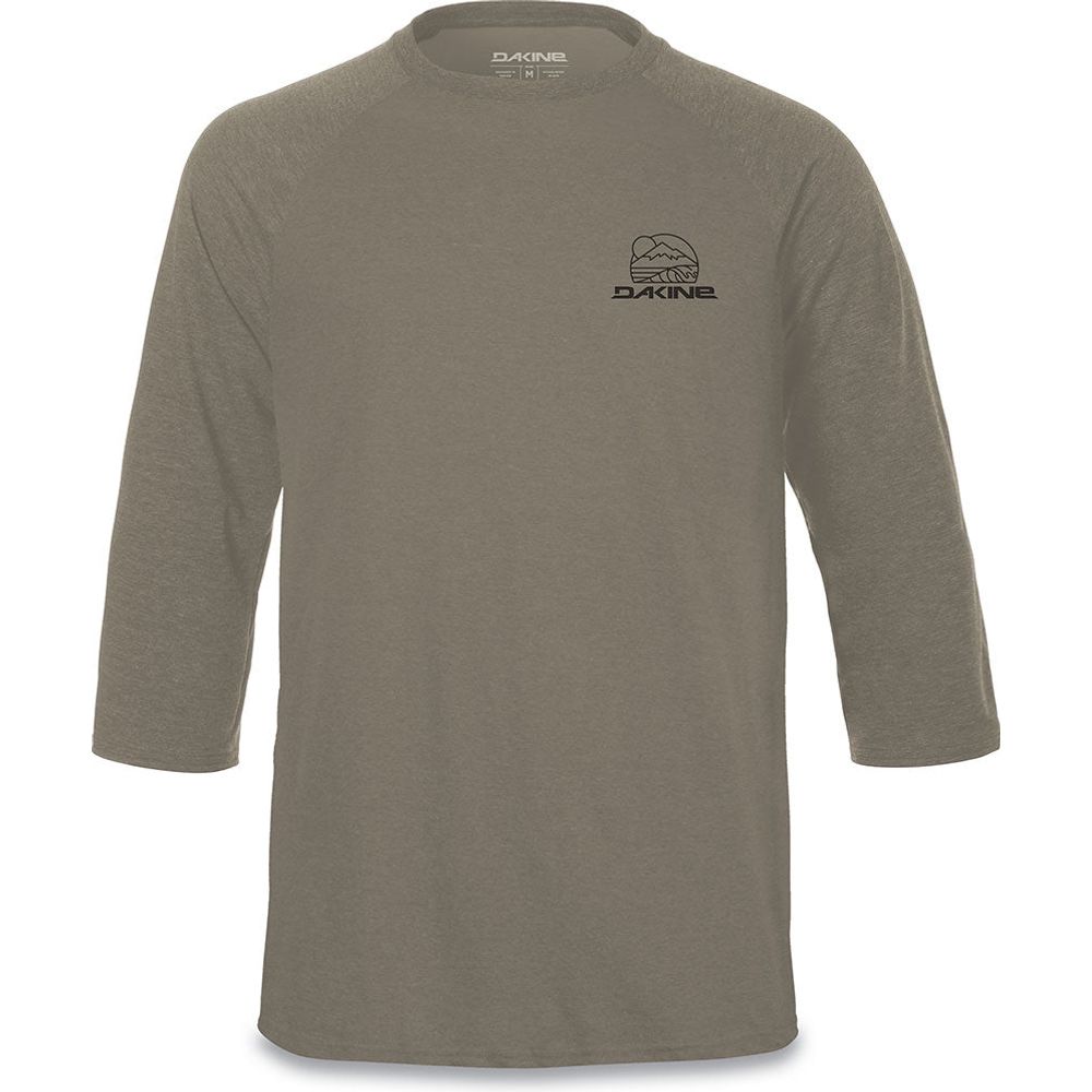 Dakine Well Rounded 3-4 Sleeve Raglan Tech Tee - L - Grit