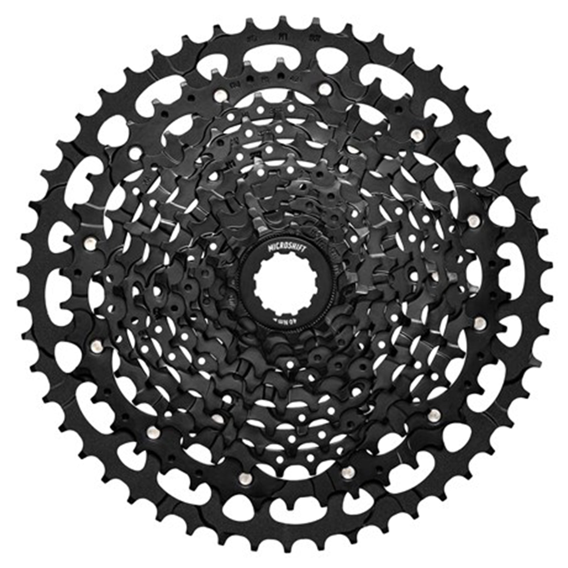 Microshift CS-H114 Advent MX Cassette - 11 Speed - Shimano HG Splined - 11-50T - Black - Image 1