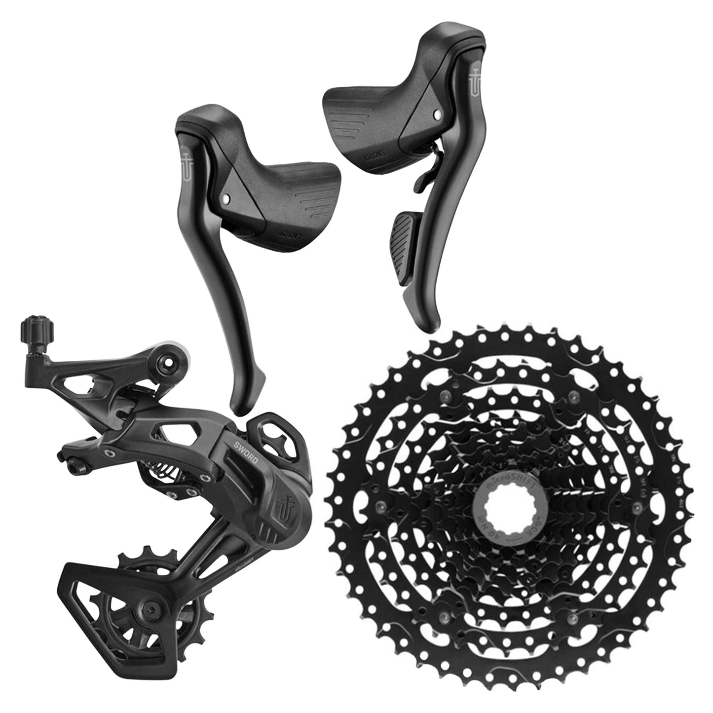 Microshift Gravel Sword Black Groupset - 9 Speed - Shimano HG - Any - No - 11 - 46 Cassette - Image 1