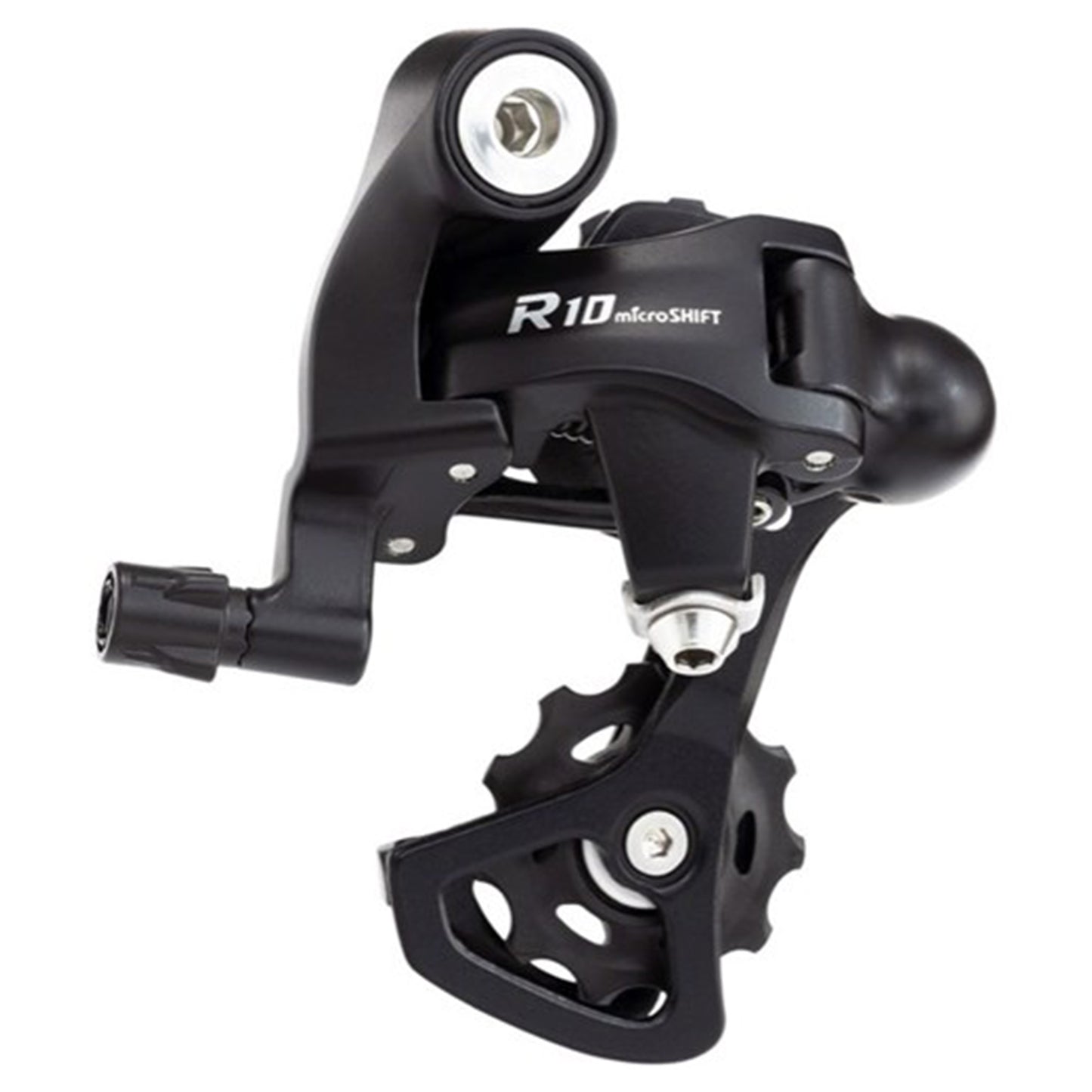 Microshift R10 RD-R47S 2x10 Speed Rear Derailleur - Rear Derailleur - 10 Speed - Black - Short - Image 1