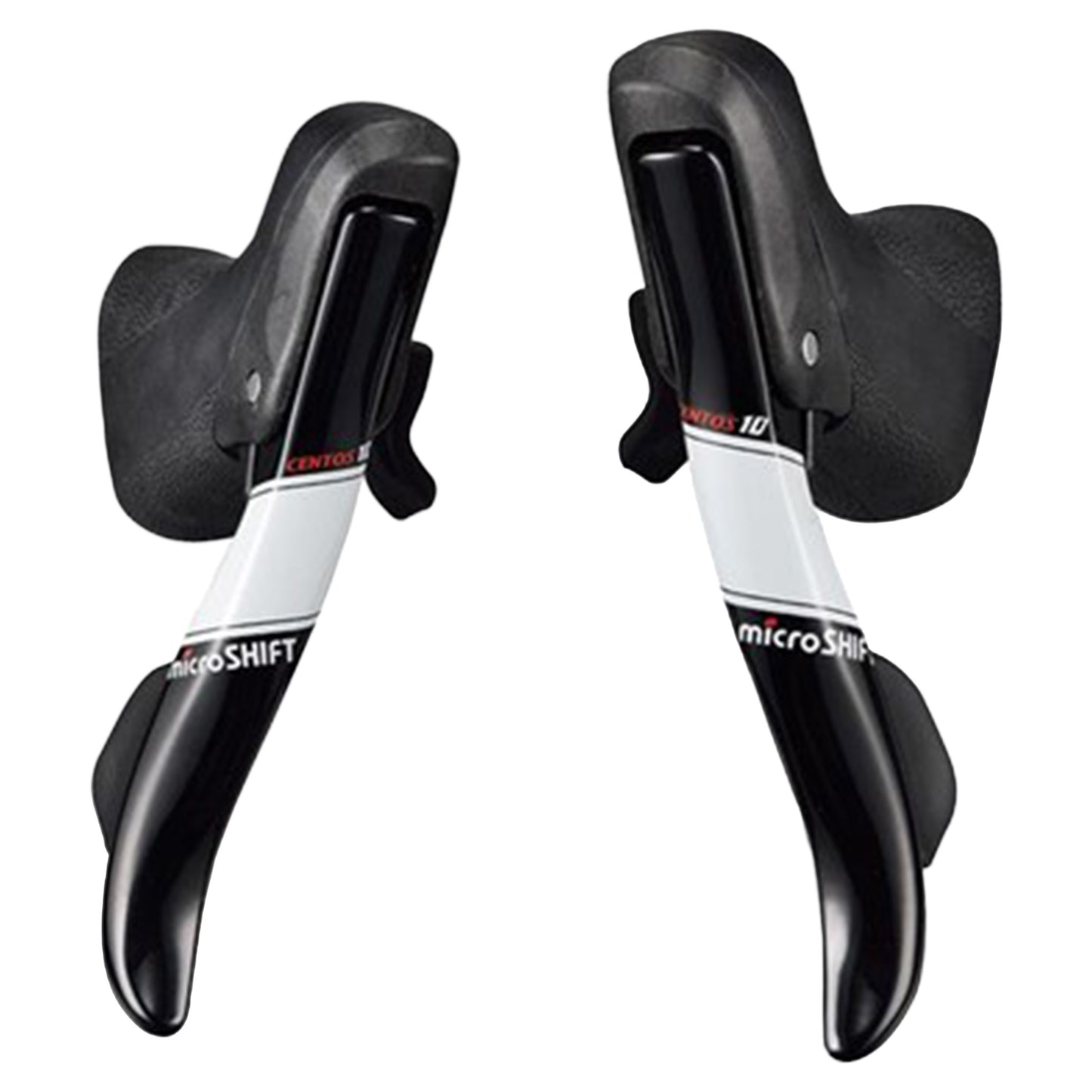 Microshift R10 SB-R502E 2x10 Speed Internal Cable Pair Drop Bar Shifter - 2x10 Speed - Drop Bar - Shimano Road - Image 1