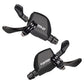 Microshift R9 SL-R859 2x9 Speed Extra Light Pair Xpress Shifter - 2x9 Speed - 22.2mm Bar Clamp - Shimano Road - Image 1