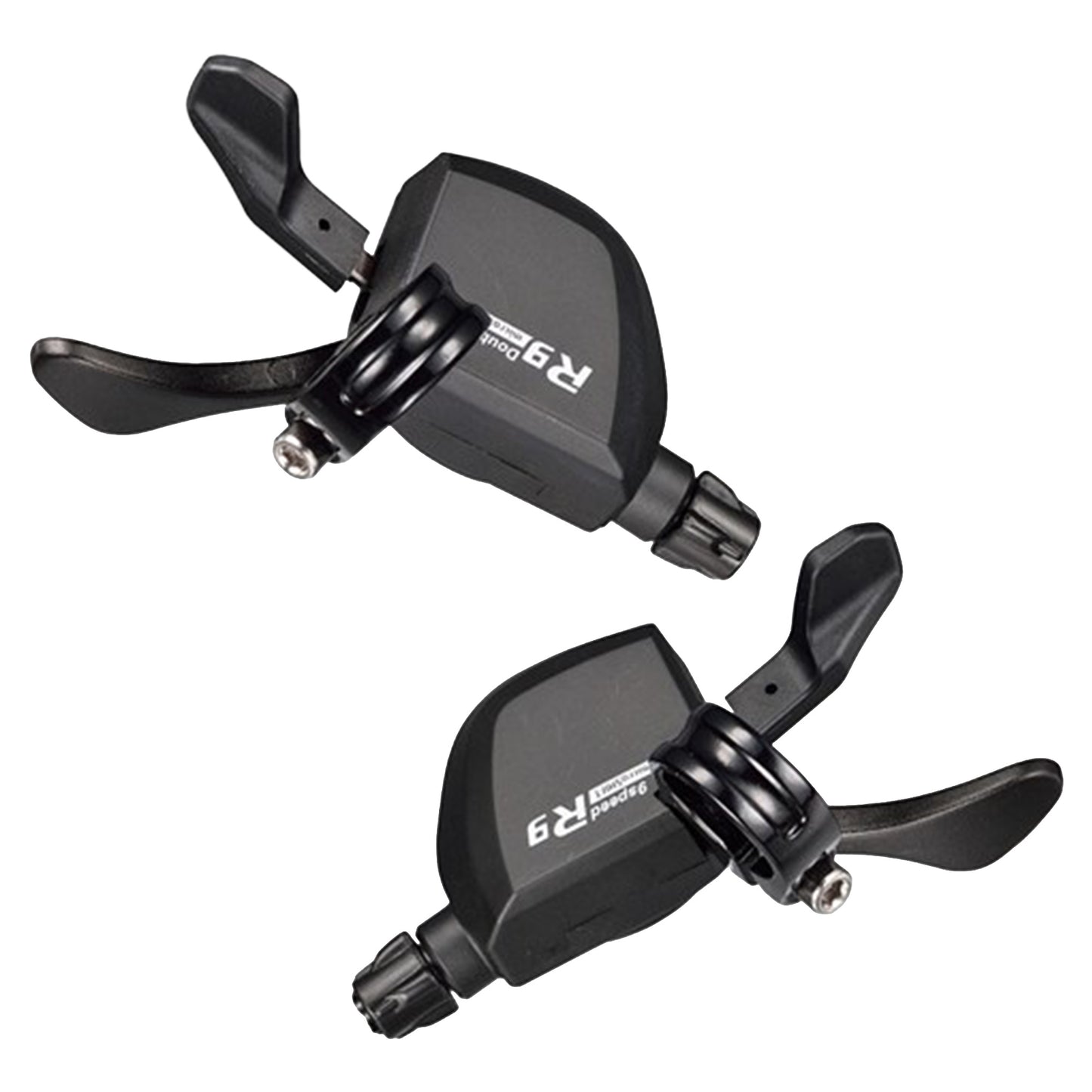 Microshift R9 SL-R859 2x9 Speed Extra Light Pair Xpress Shifter - 2x9 Speed - 22.2mm Bar Clamp - Shimano Road - Image 1