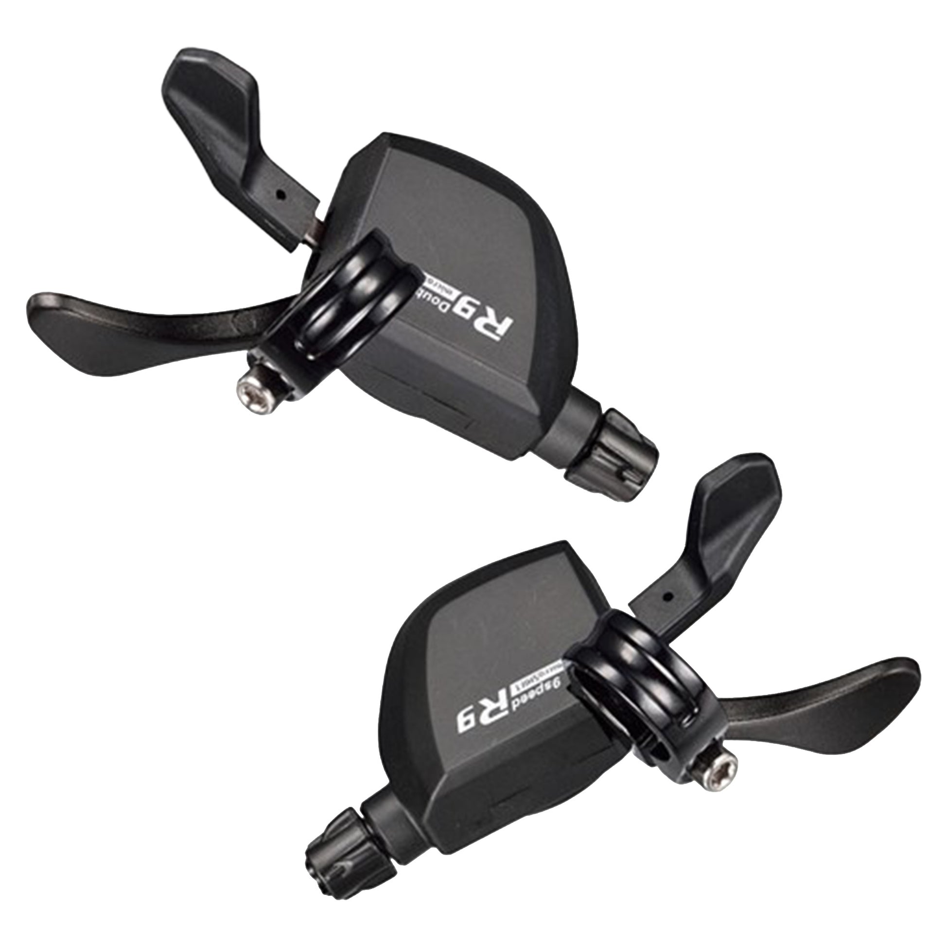Microshift R9 SL-R859 2x9 Speed Extra Light Pair Xpress Shifter - 2x9 Speed - 22.2mm Bar Clamp - Shimano Road - Image 1