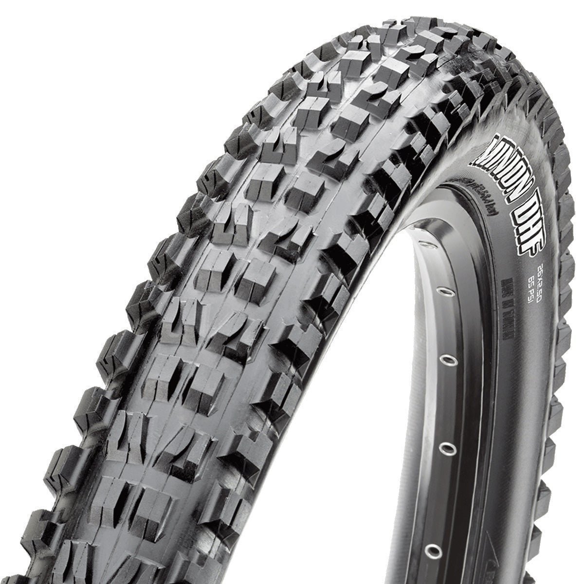 Maxxis Minion DHF E-25 Tyre - 24 Inch - 2.4 Inch - No - Single Compound - Single Ply - Medium - Light Duty Protection - Folding - Black