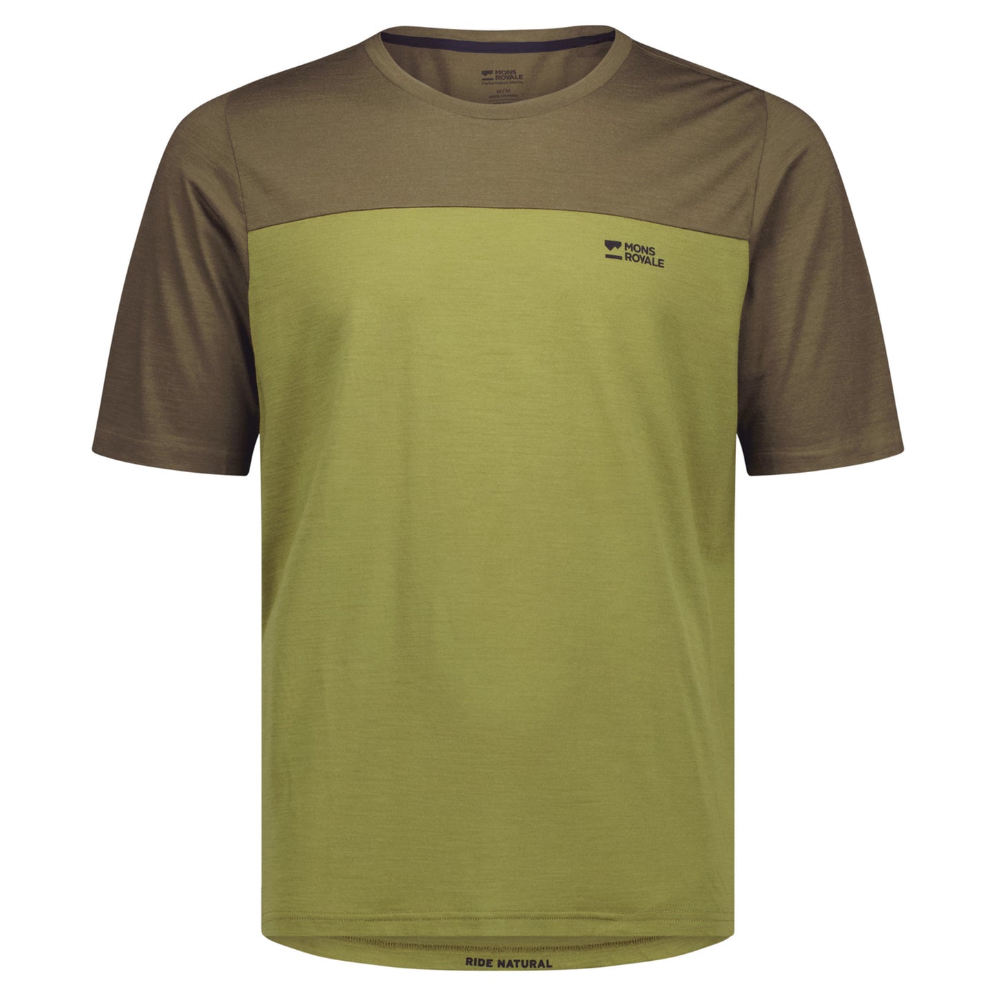 Mons Royale Diversion Merino Bike Short Sleeve Jersey - XL - Fern / Olive - Image 1