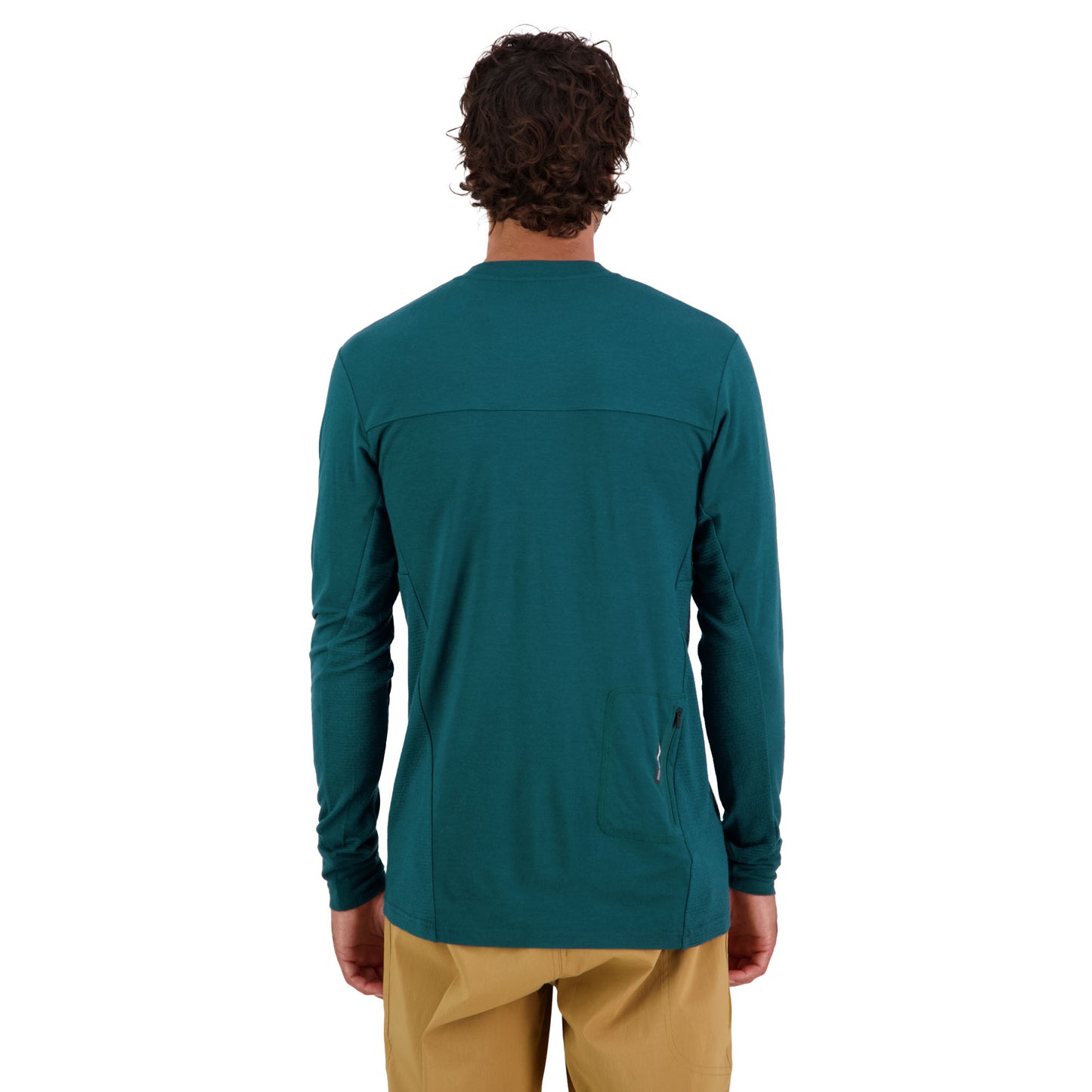 Mons Royale Men's Long Sleeve Redwood Enduro VLS Jersey - Medium - Evergreen - Midnight - Image 1