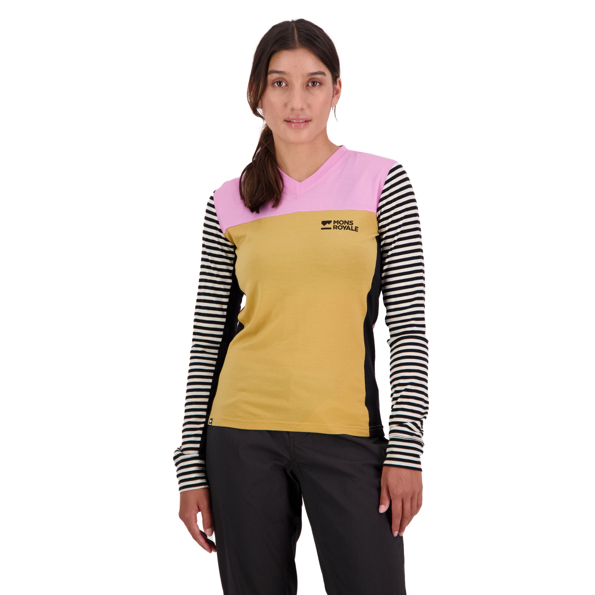 Mons Royale Redwood Enduro VLS Long Sleeve Women's Jersey - M - Pop Clash - Image 1