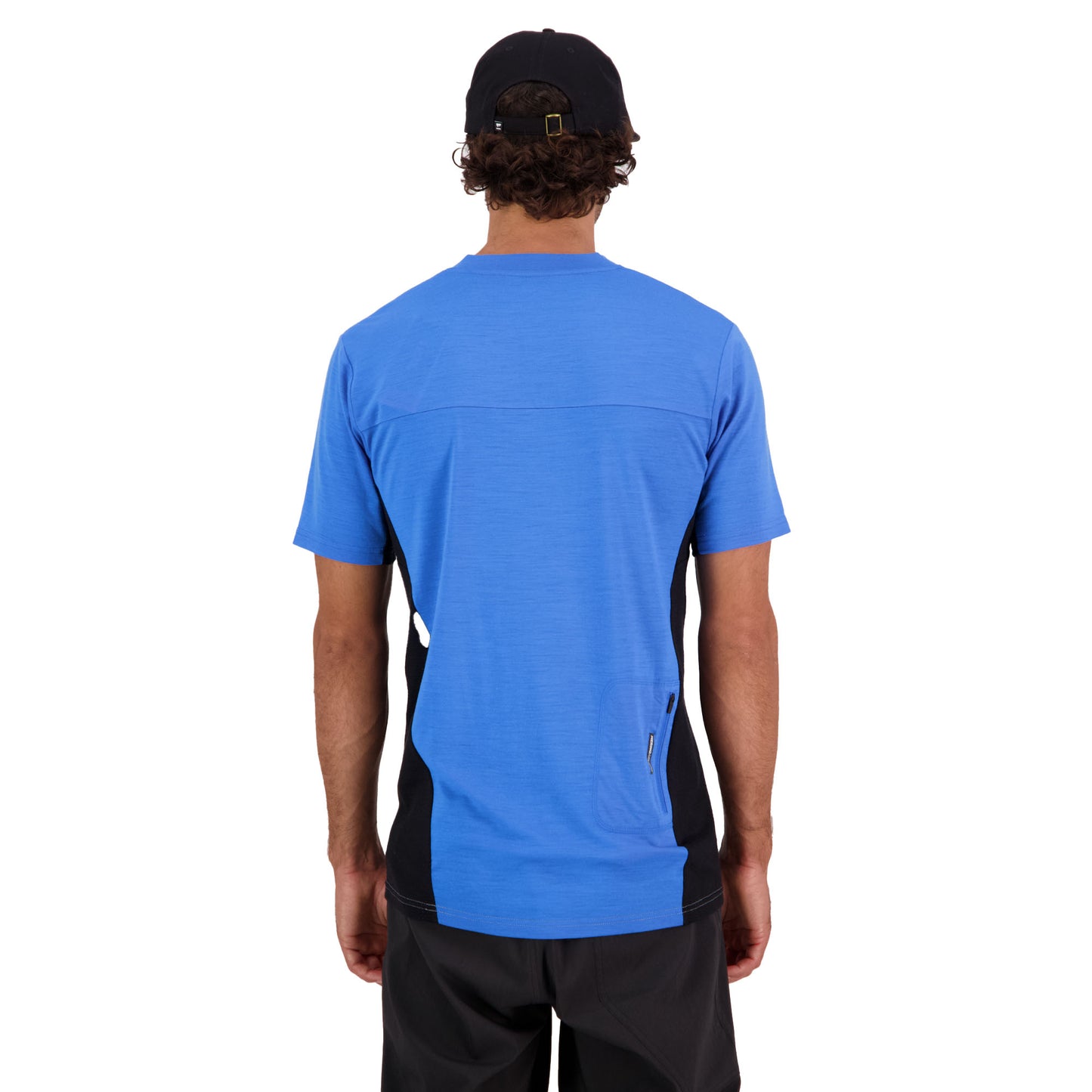 Mons Royale Redwood Enduro VT Short Sleeve Men's Jersey - L - Blue Gravel - Image 2