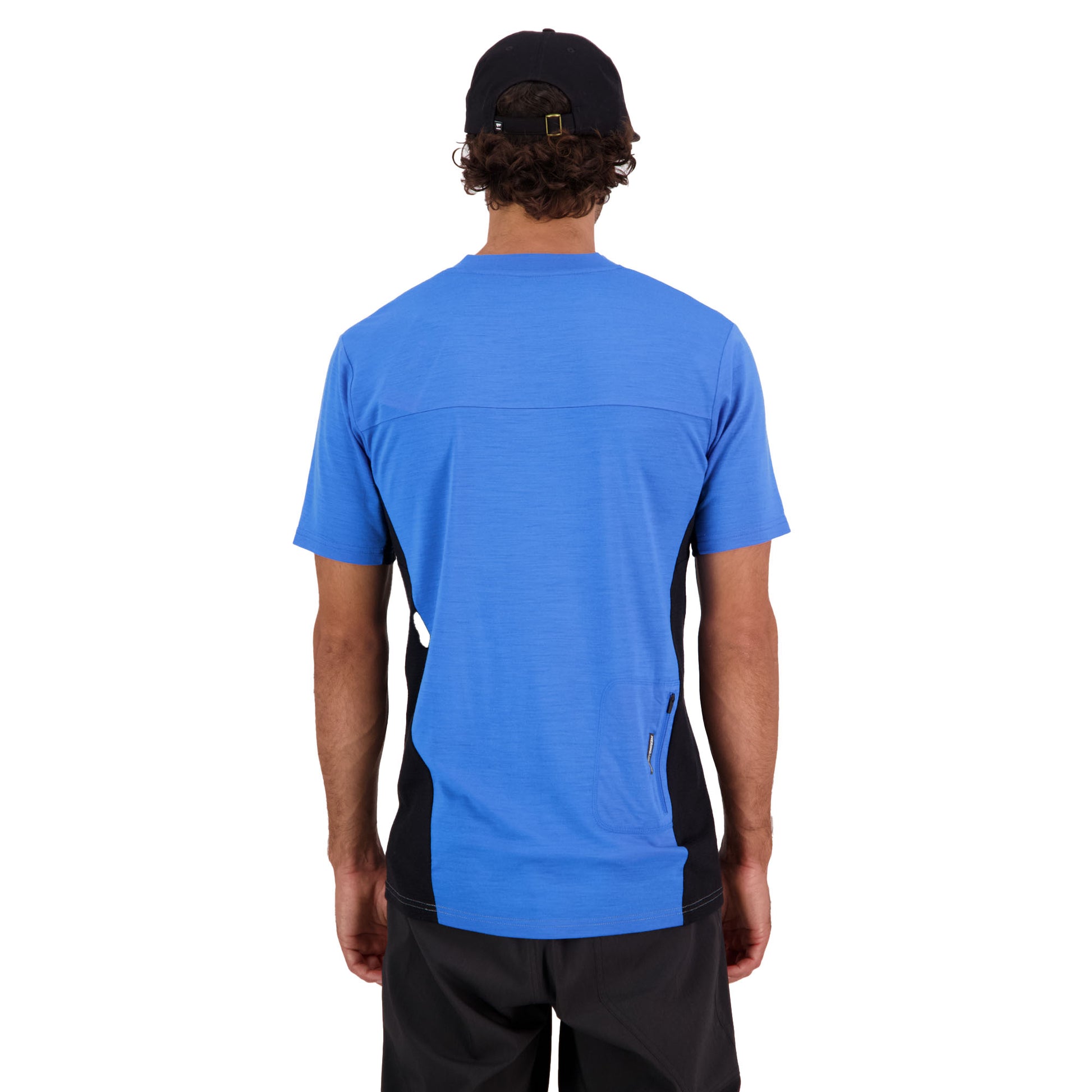 Mons Royale Redwood Enduro VT Short Sleeve Men's Jersey - M - Blue Gravel - Image 2