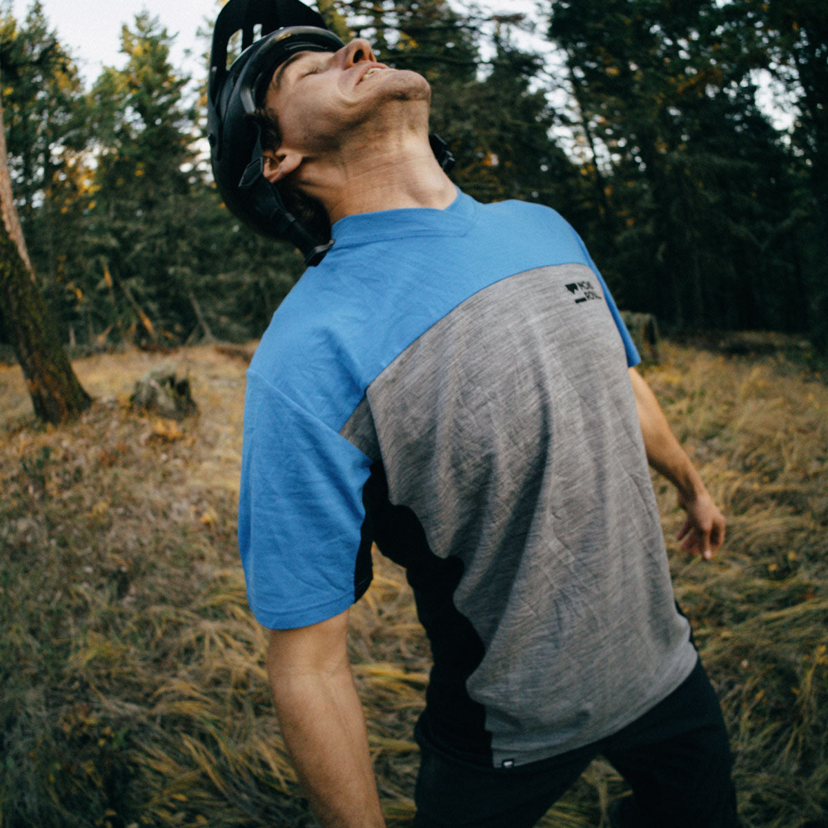 Mons Royale Redwood Enduro VT Short Sleeve Men's Jersey - M - Blue Gravel - Image 5
