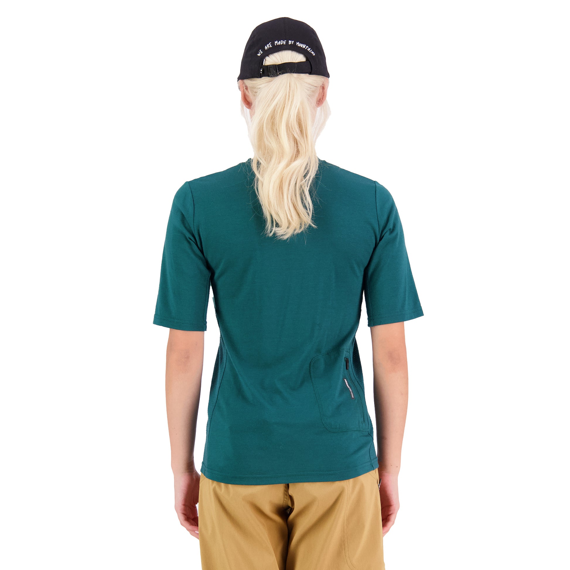 Mons Royale Redwood Enduro VT Short Sleeve Women's Jersey - M - Evergreen - Image 2