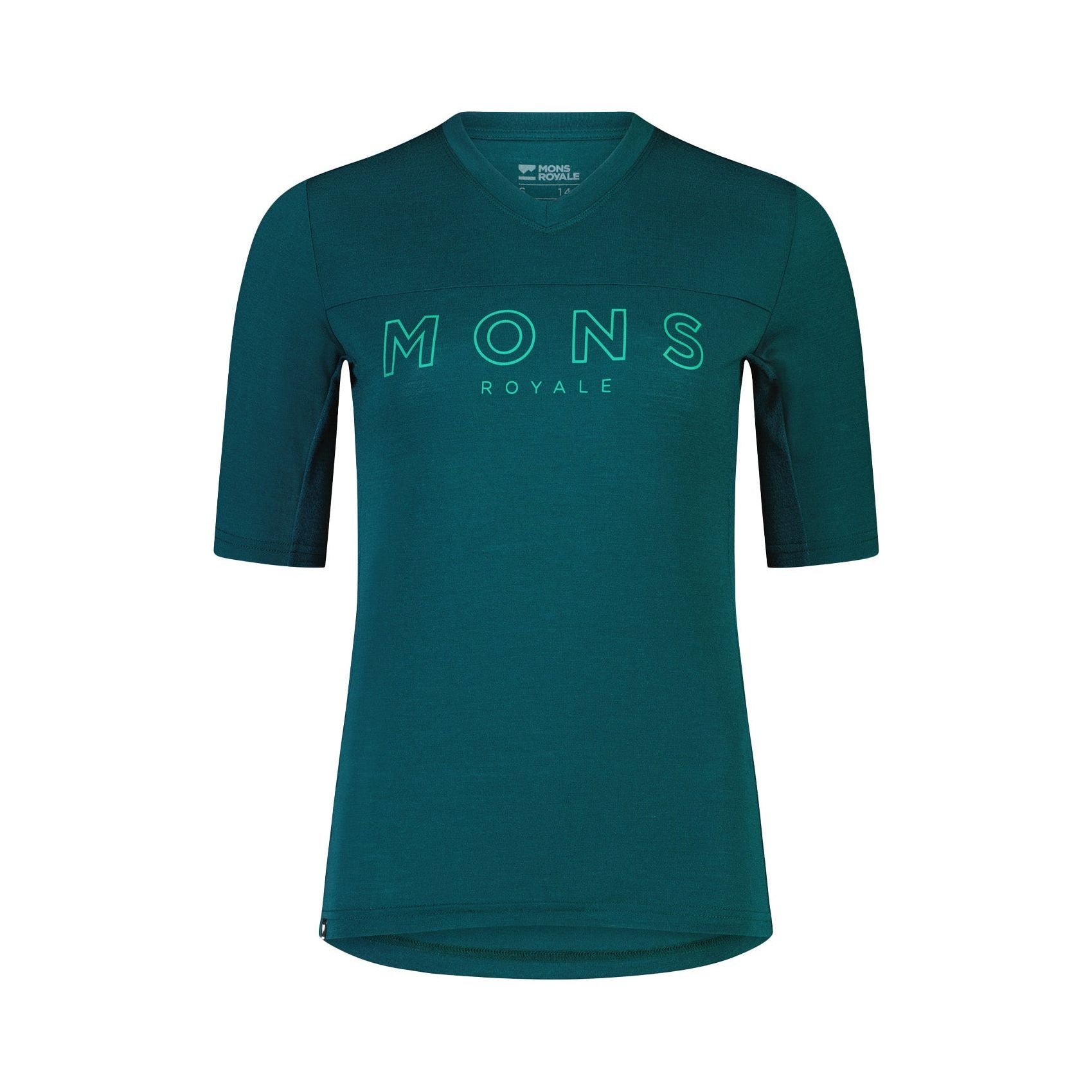 Mons Royale Redwood Enduro VT Short Sleeve Women's Jersey - M - Evergreen - Image 5