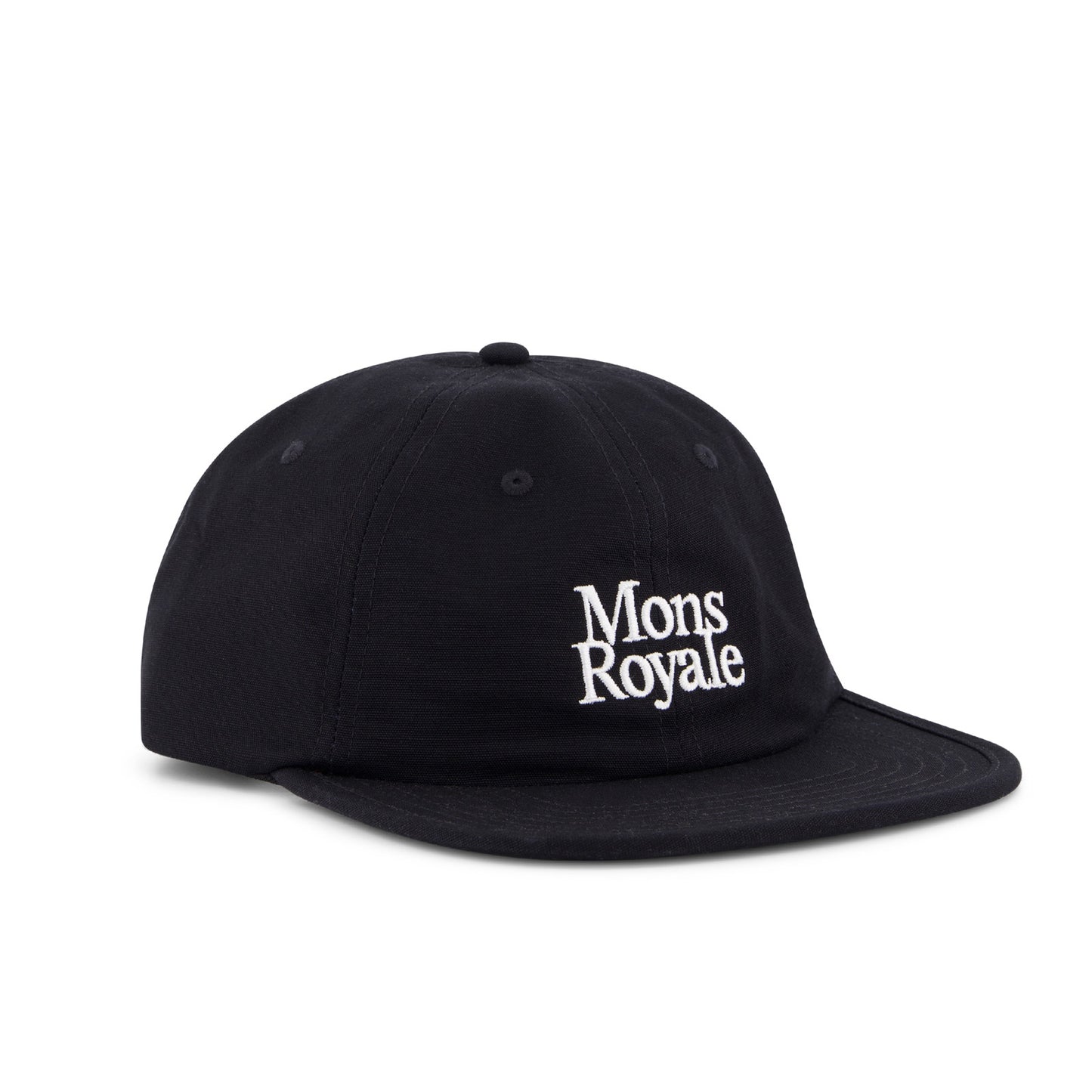 Mons Royale Roam 6 Panel Cap - One Size Fits Most - Black - Image 1