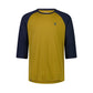 Mons Royale Tarn Merino Shift Raglan 3-4 Sleeve Mens Jersey - L - Cumin - Midnight - Image 4