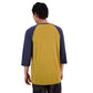 Mons Royale Tarn Merino Shift Raglan 3-4 Sleeve Mens Jersey - M - Cumin - Midnight - Image 2