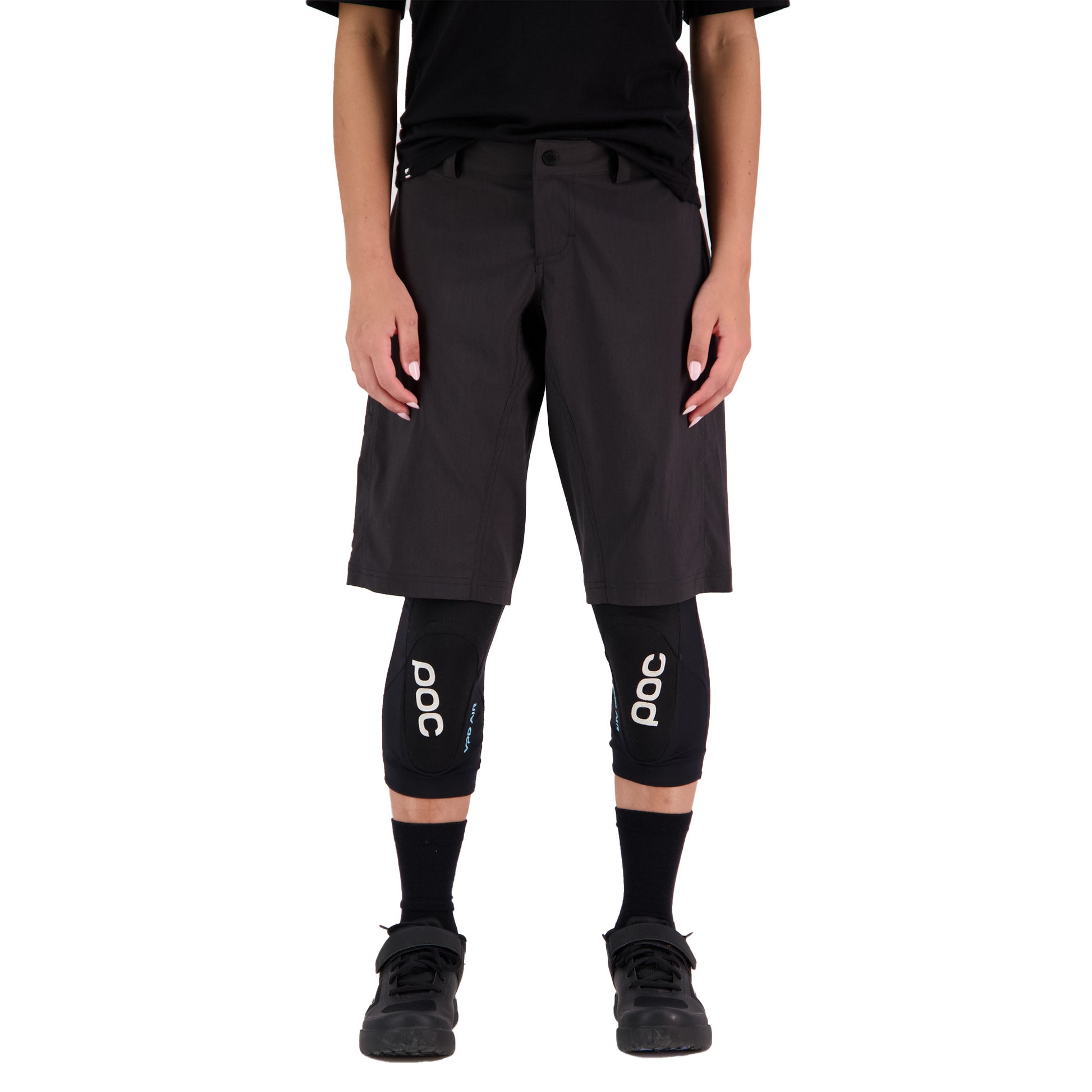 Mons Royale Virage 2.0 Women's Shorts - Women's L - Black - Image 1