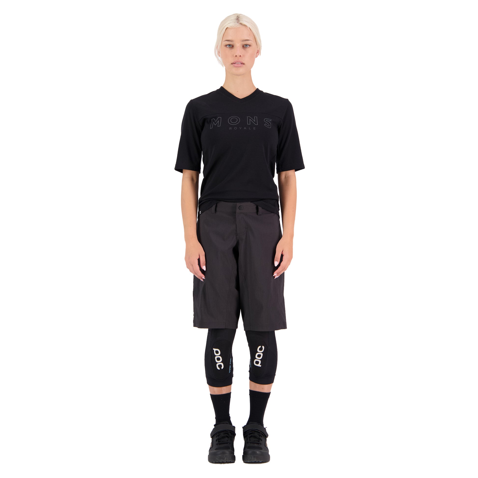 Mons Royale Virage 2.0 Women's Shorts - Women's L - Black - Image 6