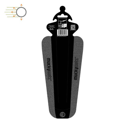 Mucky Nutz Butt Fender Mud Guard - Black - Reflective - Image 1