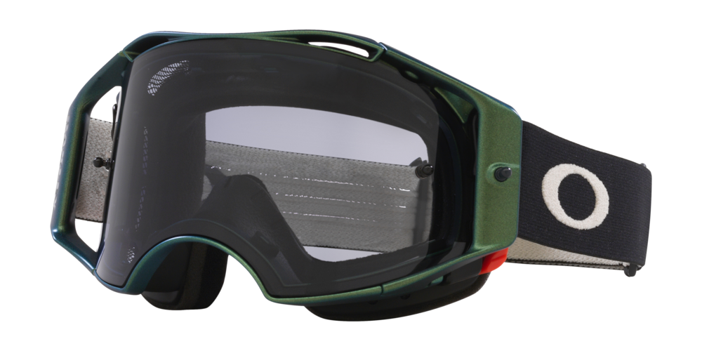 Oakley Airbrake MTB Goggles - One Size Fits Most - Black Green - Light Grey - Image 1