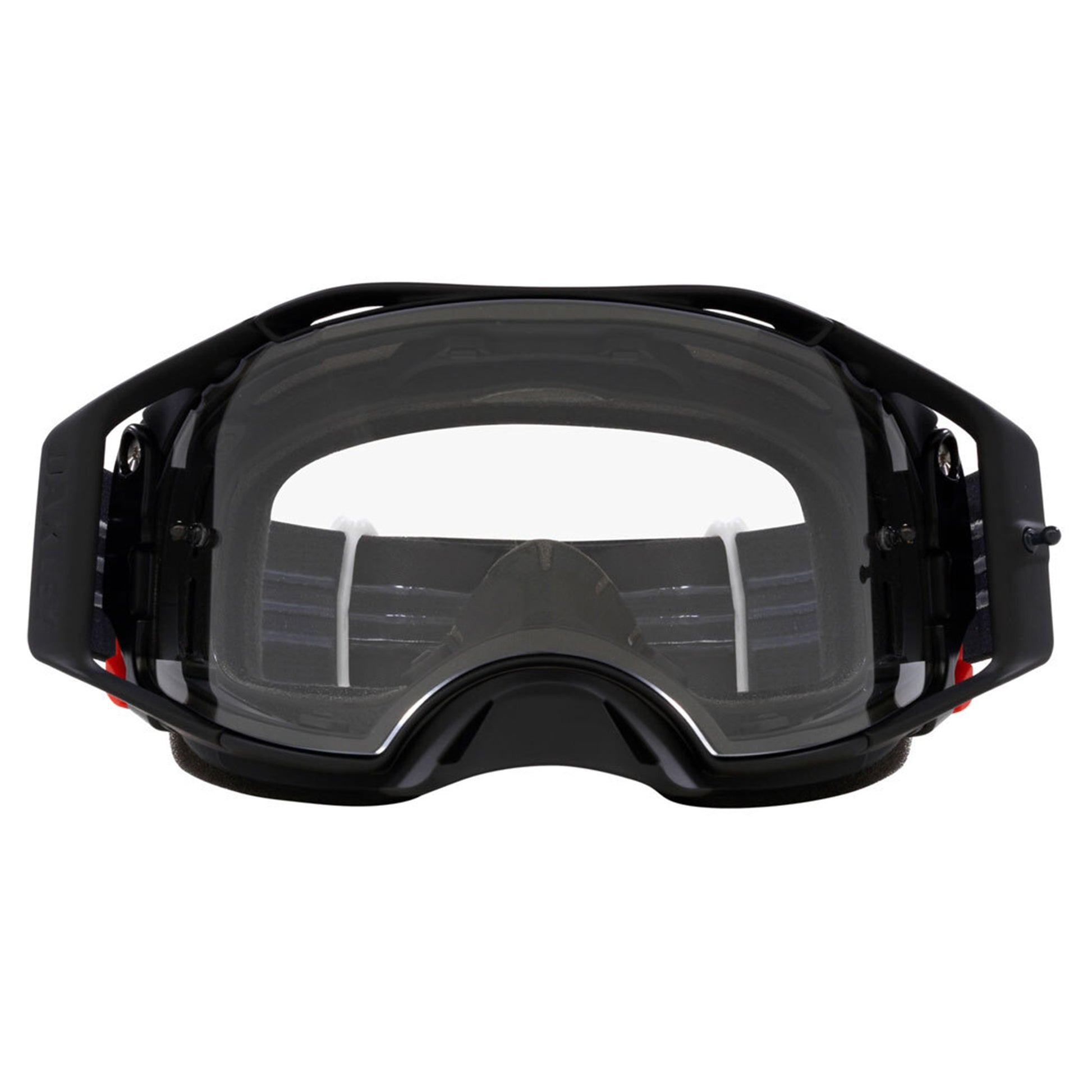 Oakley Airbrake MX Goggles - M - Black White B1B / Clear Lens - Image 2