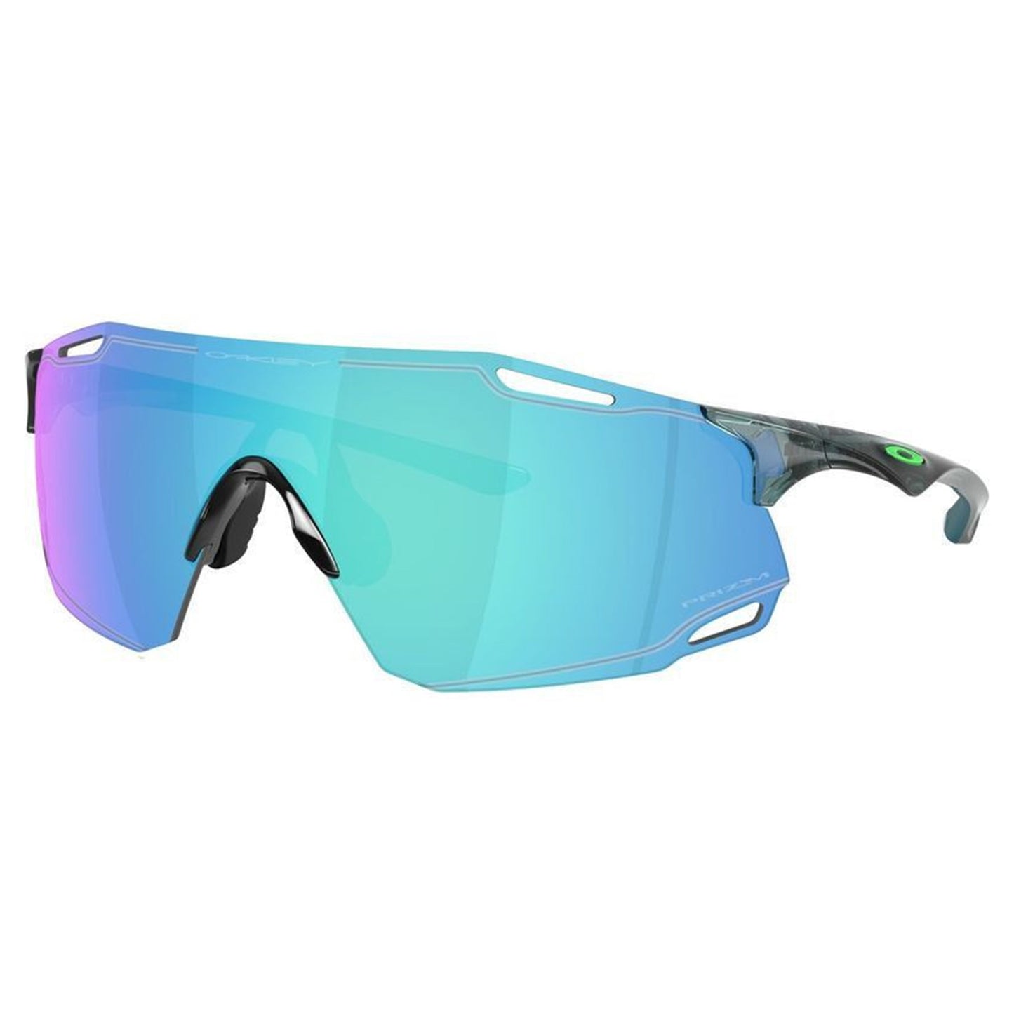 Oakley Cybr Dyno - L - 134mm - Crystal Black w/Prizm Sapphire - Image 1