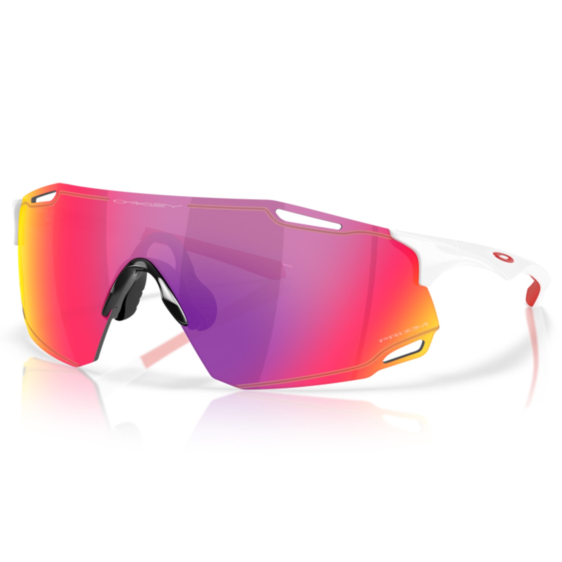 Oakley Cybr Dyno - L - 134mm - Polished White w/Prizm Road - Image 1