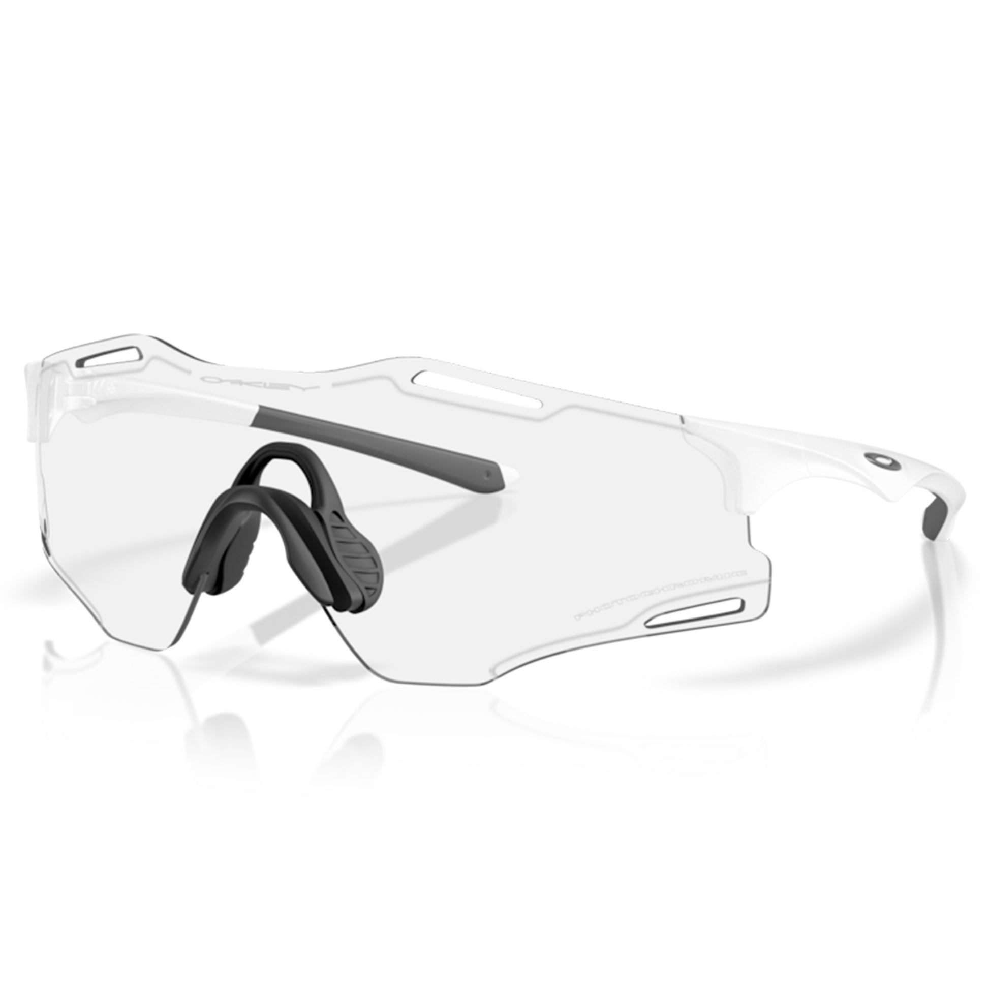 Oakley Cybr Zero - L - 134mm - Matte White w/Clear to Black Iridium Photochromic - Image 1
