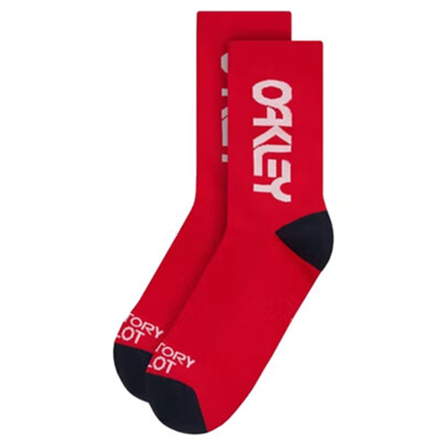 Oakley Factory Pilot MTB Crew Socks - M - Red Line - Image 1