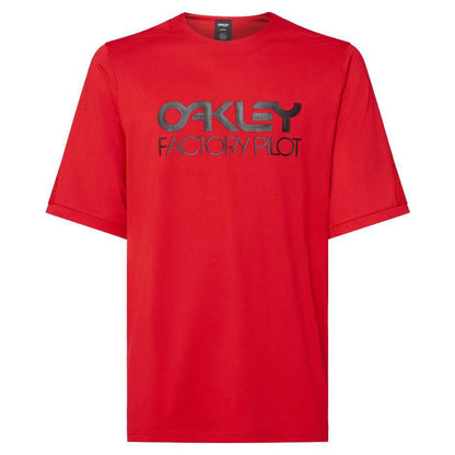 Oakley Factory Pilot MTB Short Sleeve Jersey - L - Red - Image 1