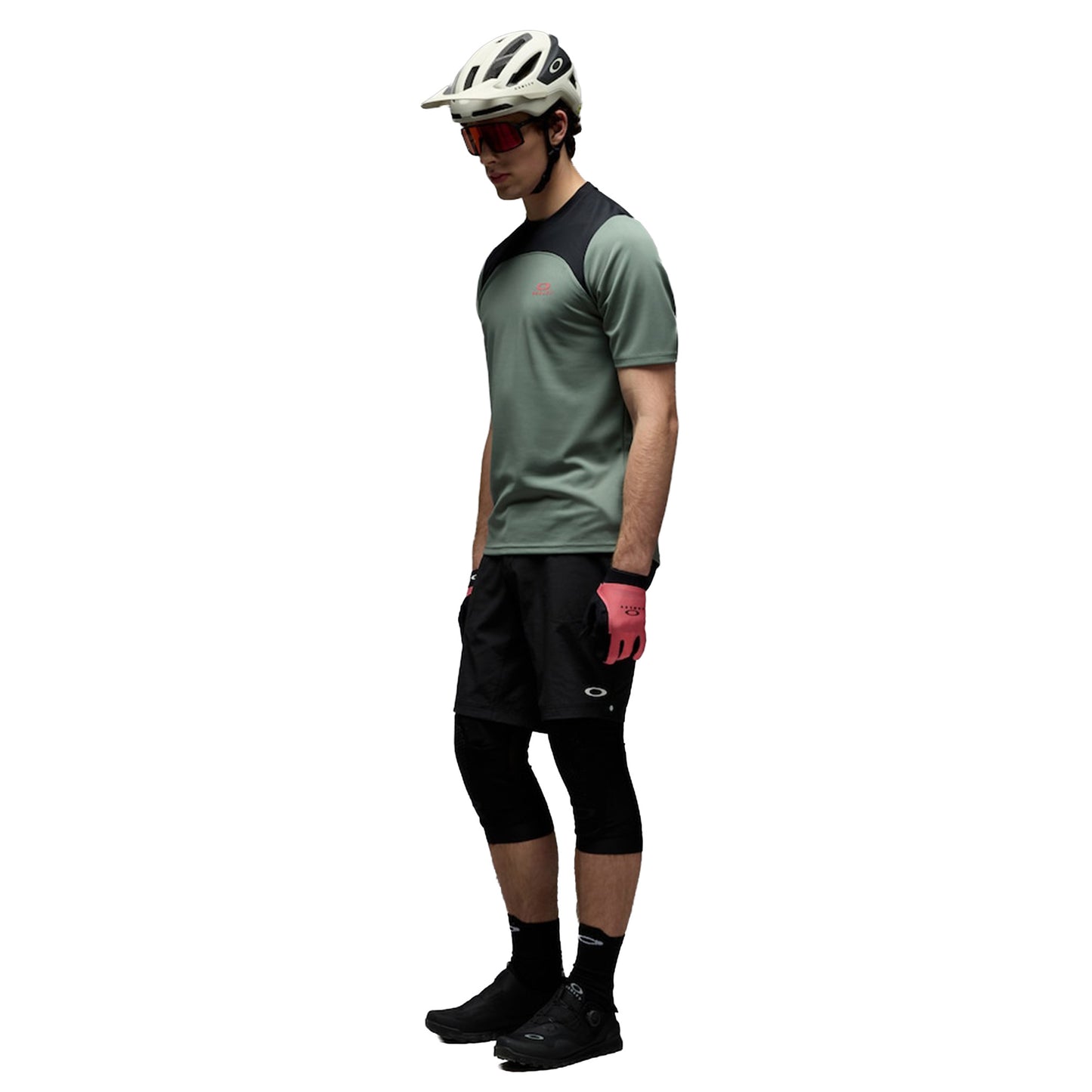 Oakley Free Ride Short Sleeve Jersey - L - Aviator Green - Image 4
